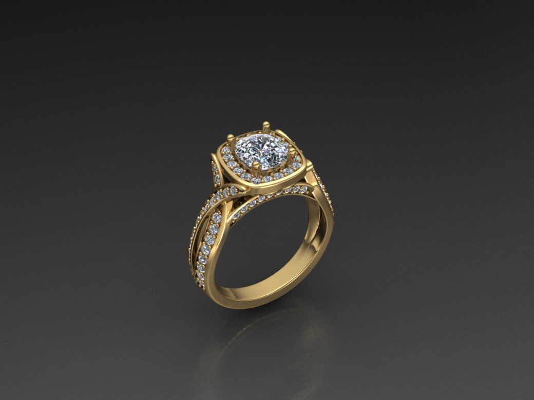 8 rings 3D print model_8