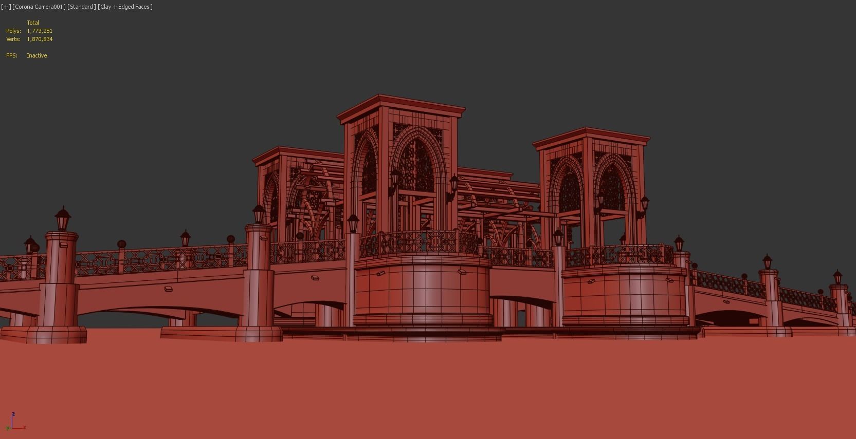 Souk Al Bahar Bridge 3D model_7