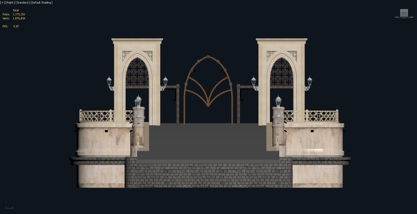 Souk Al Bahar Bridge 3D model_6