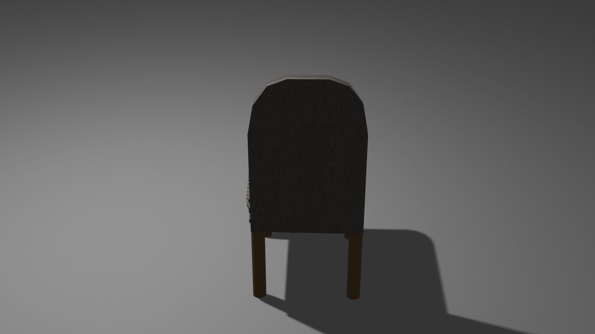 Fabric Chair Model Low-poly 3D model_4