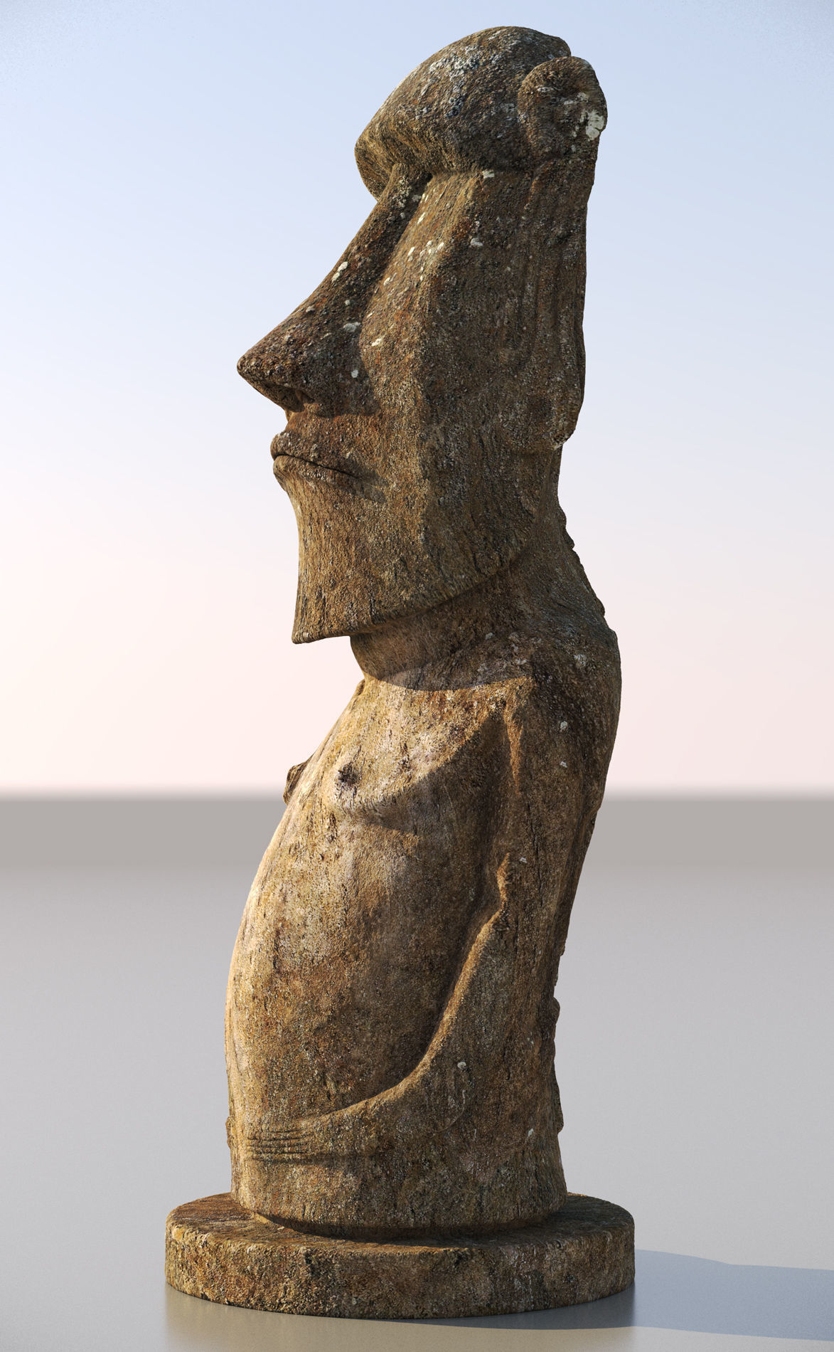 Moai Ultimate Low-poly 3D model_11