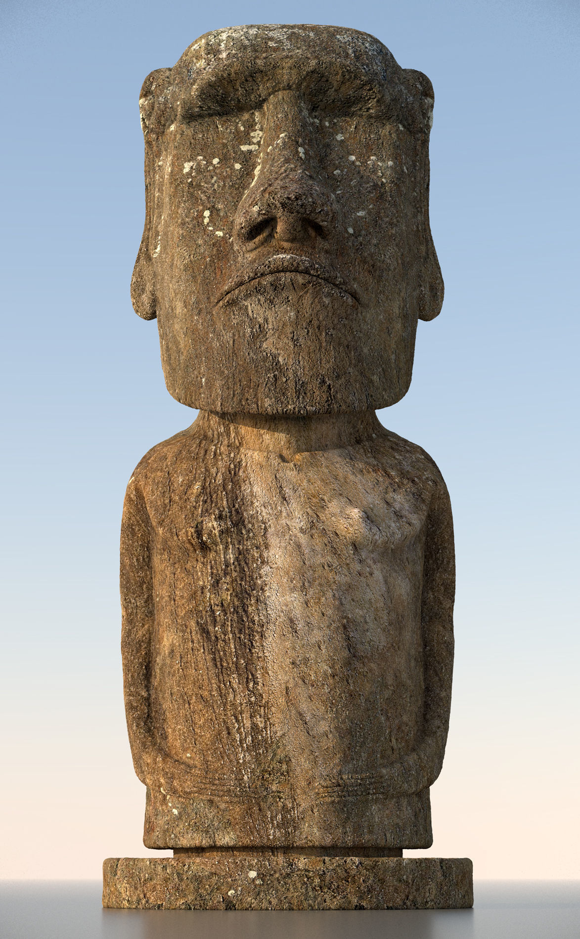 Moai Ultimate Low-poly 3D model_6