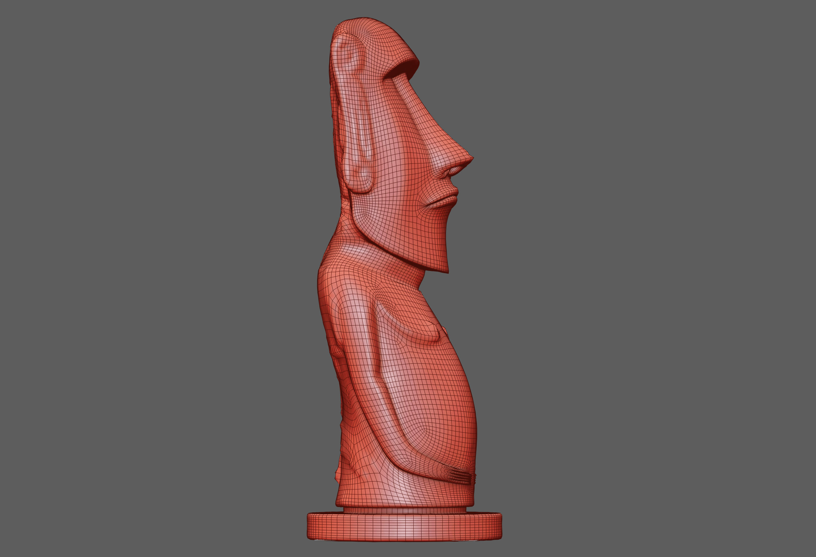 Moai Ultimate Low-poly 3D model_14