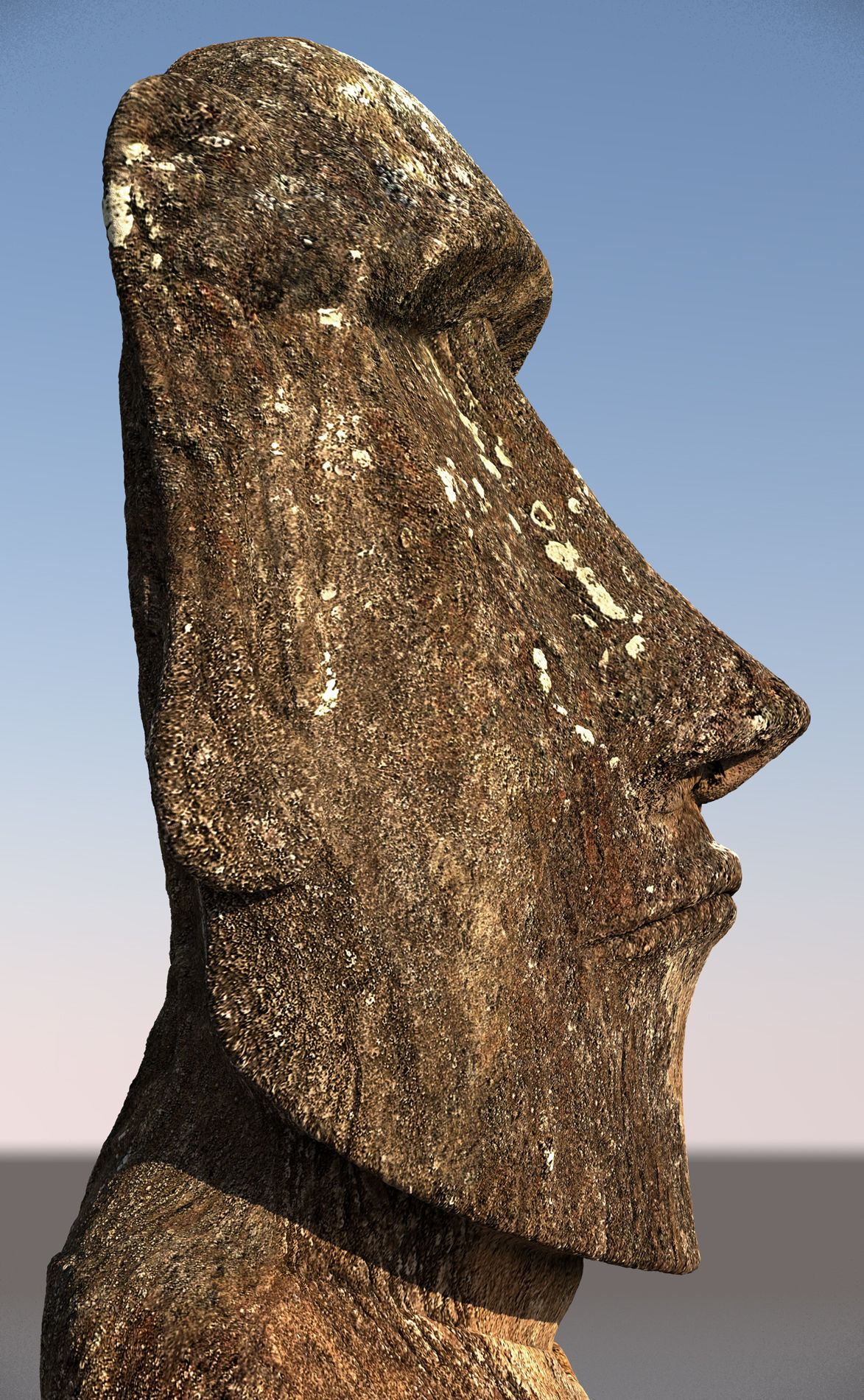 Moai Ultimate Low-poly 3D model_1