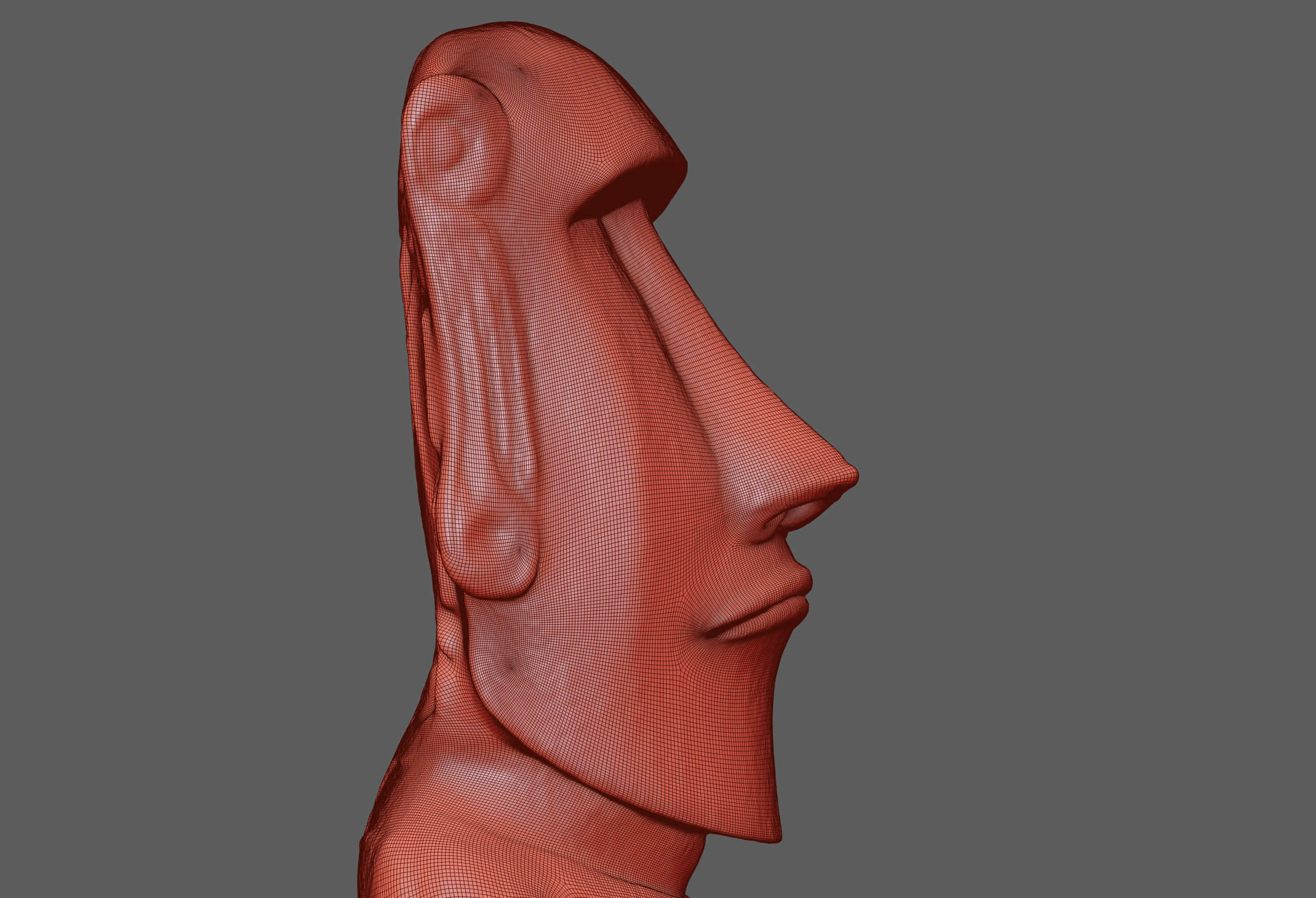 Moai Ultimate Low-poly 3D model_12