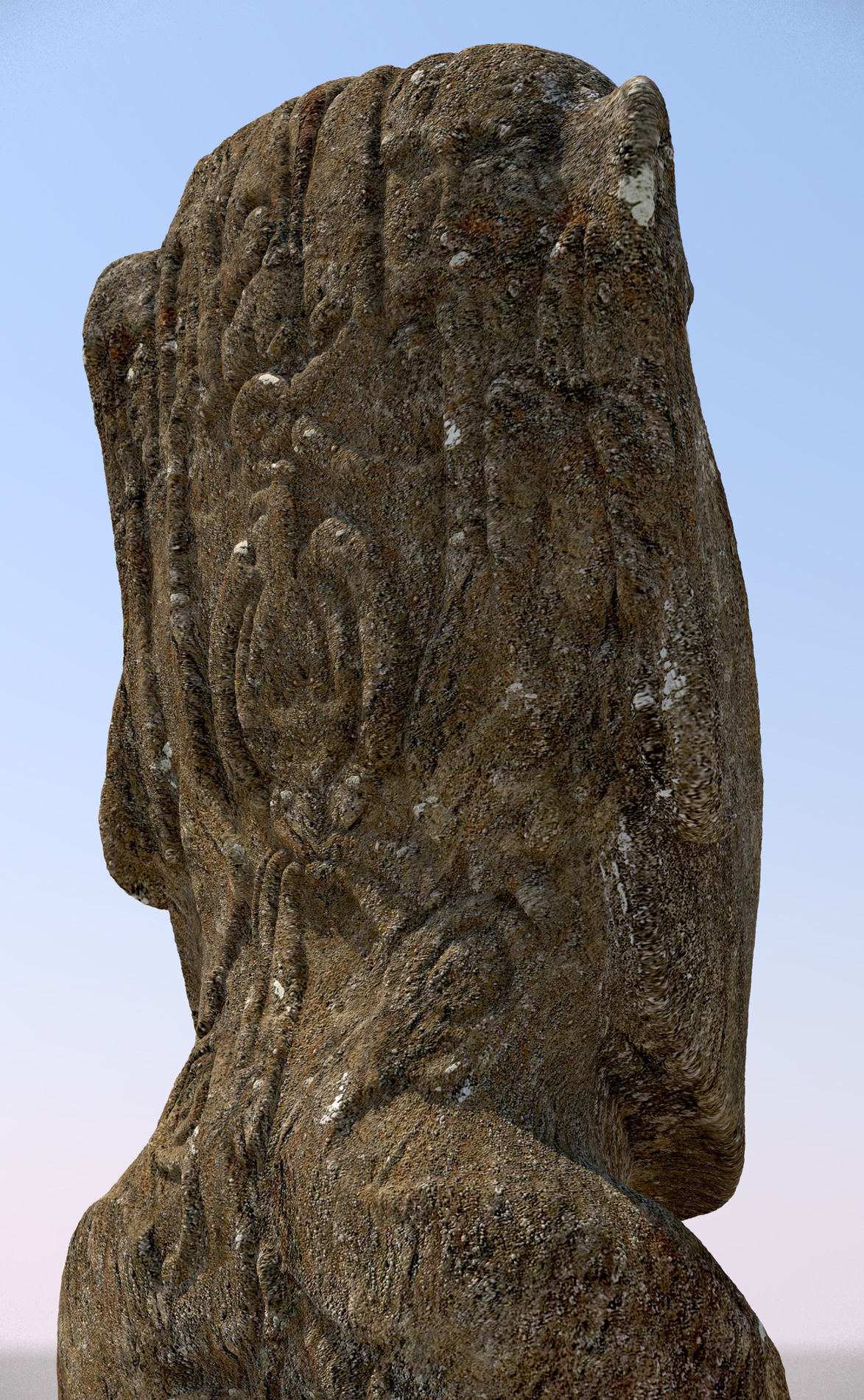Moai Ultimate Low-poly 3D model_9