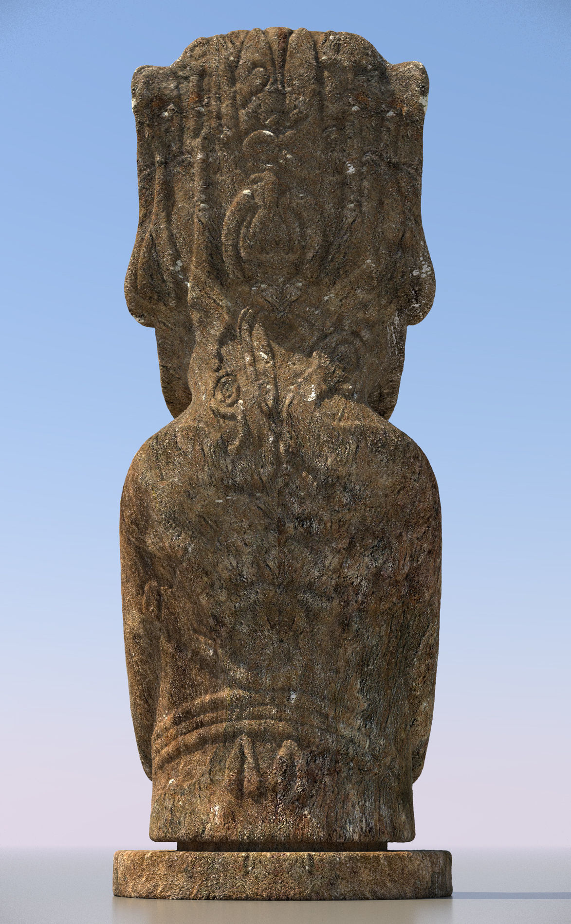 Moai Ultimate Low-poly 3D model_8