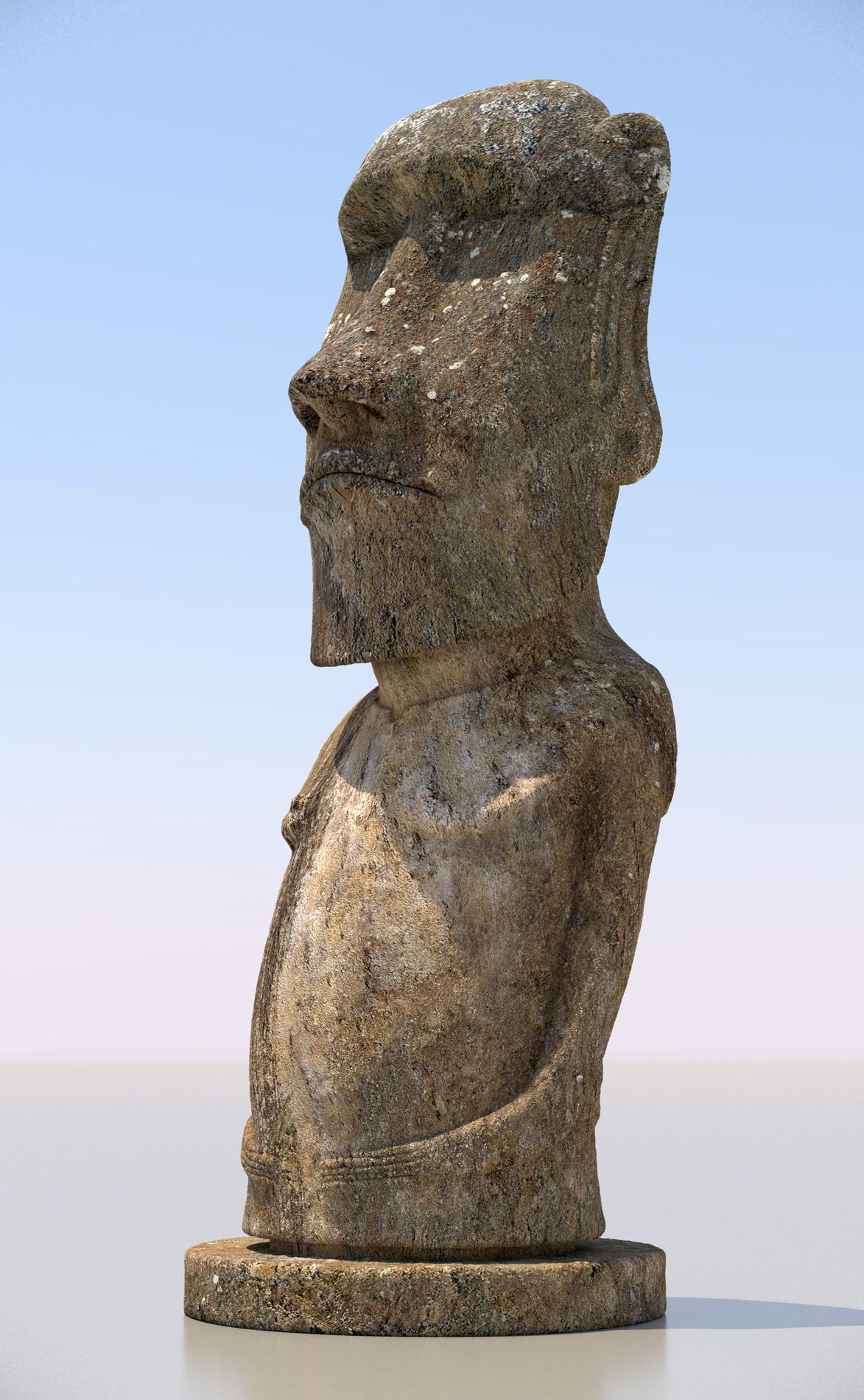 Moai Ultimate Low-poly 3D model_3