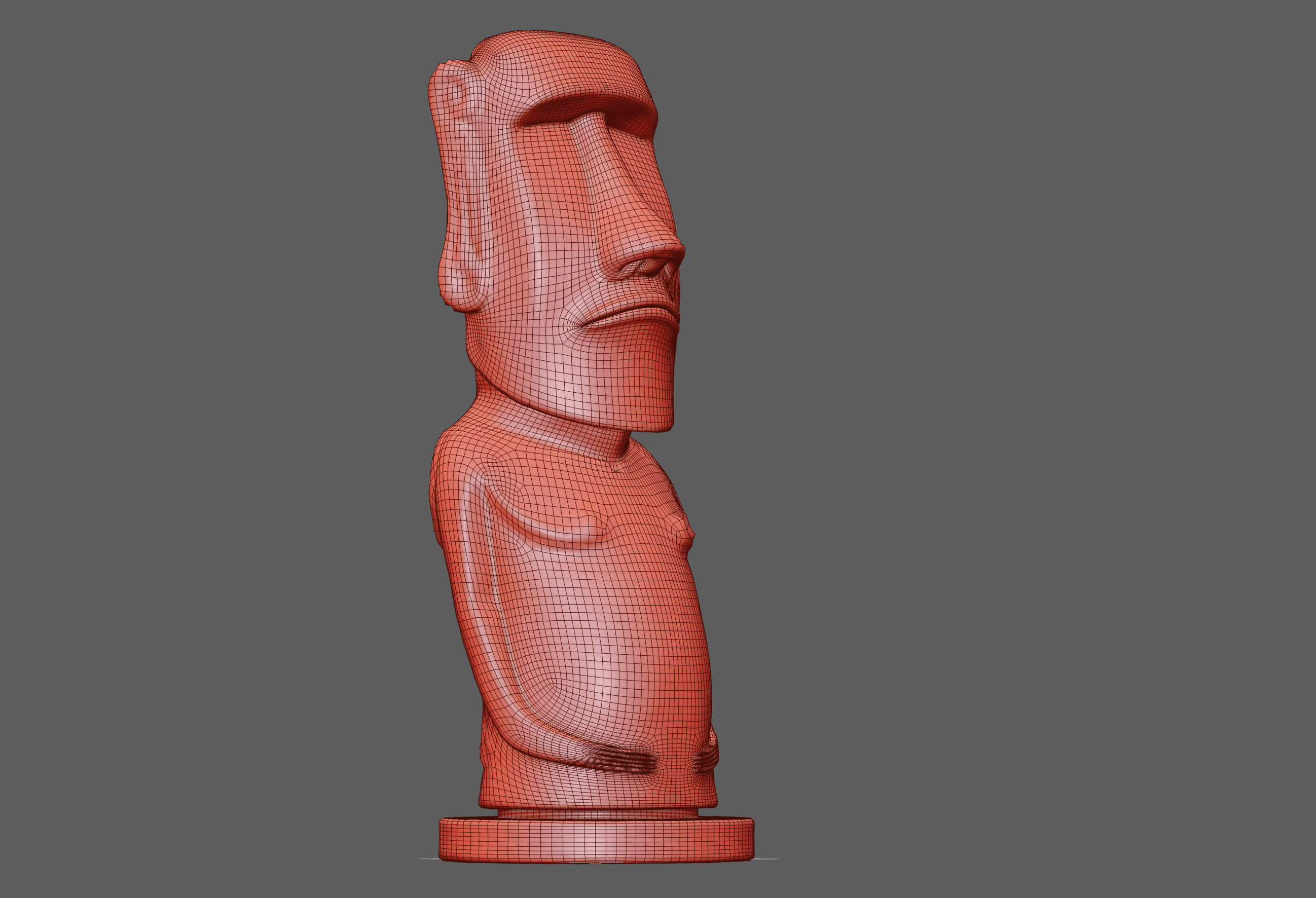 Moai Ultimate Low-poly 3D model_16