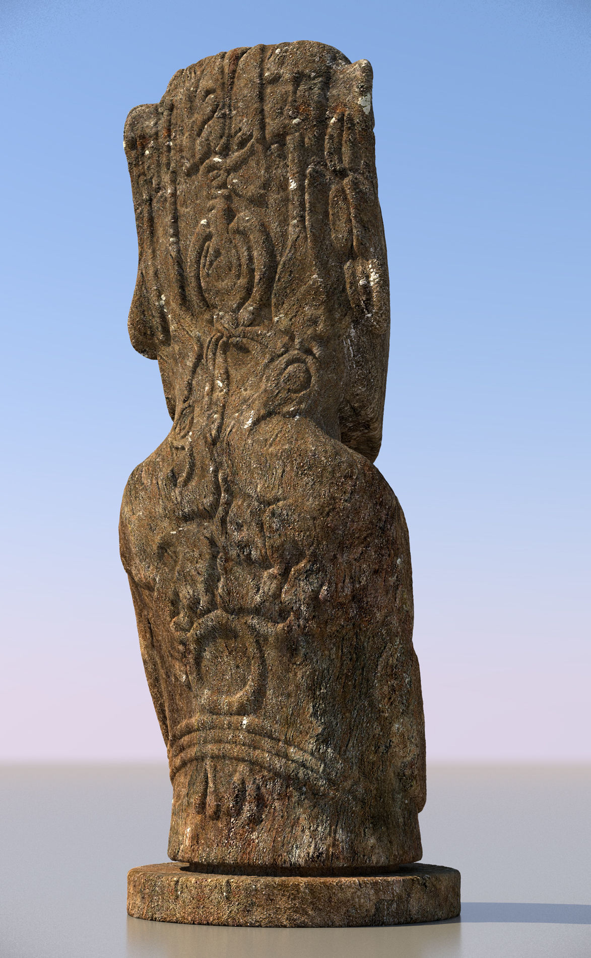 Moai Ultimate Low-poly 3D model_5