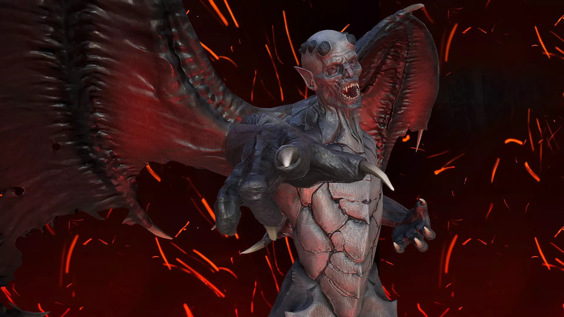 Demon Commander - Game Ready Low-poly 3D model