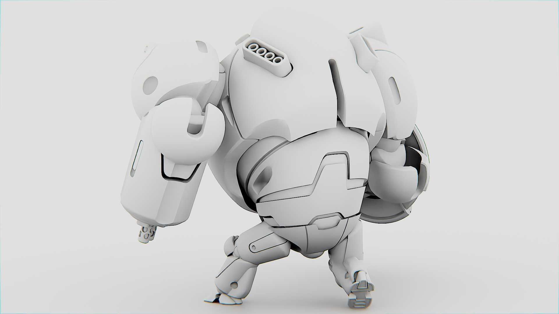 BATTLE DROID OMNIOUS  Rigged for Unreal Engine - Unity - MIXAMO  3D model_33