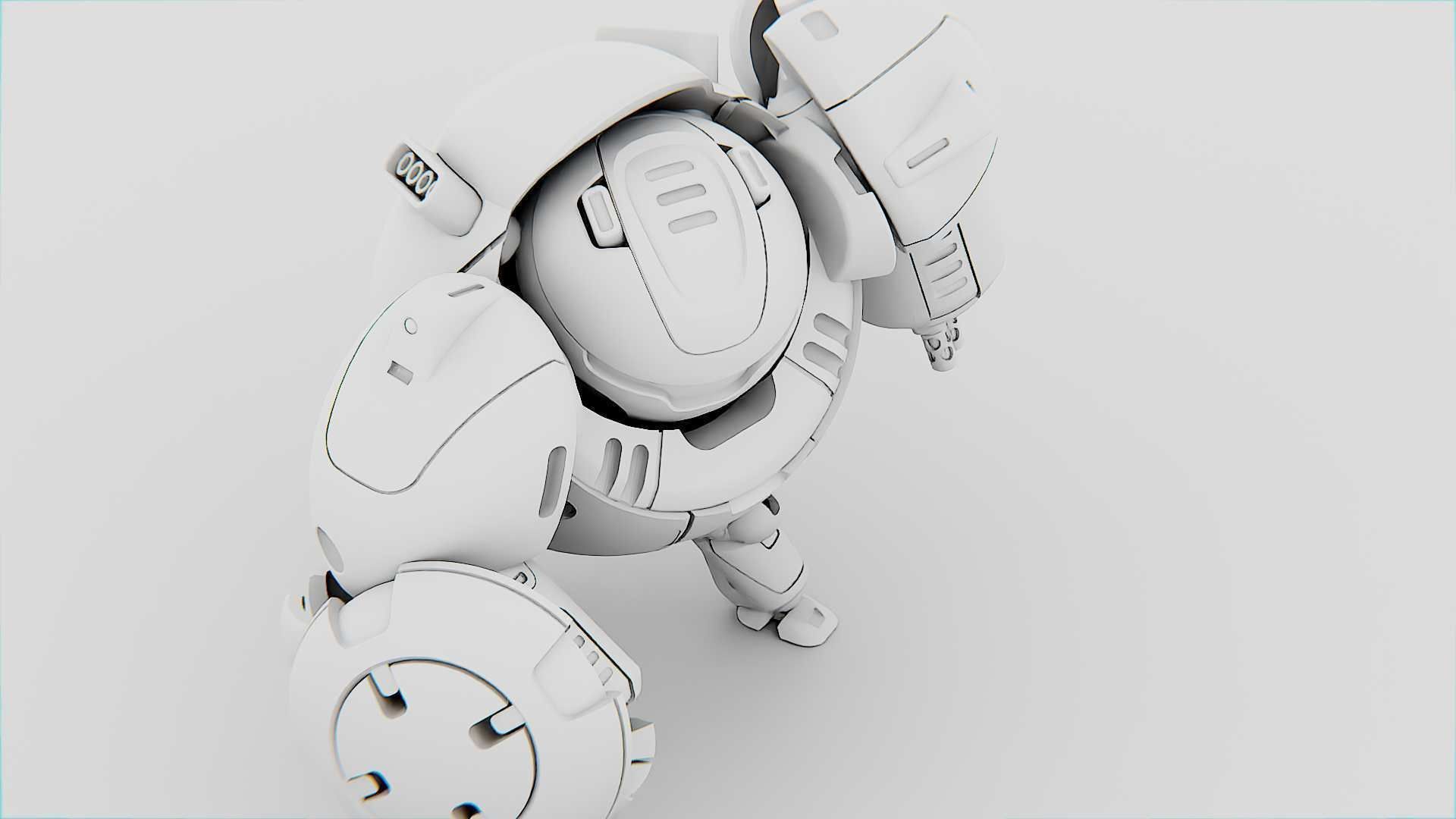 BATTLE DROID OMNIOUS  Rigged for Unreal Engine - Unity - MIXAMO  3D model_34