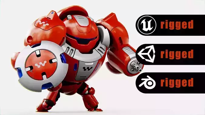 BATTLE DROID OMNIOUS  Rigged for Unreal Engine - Unity - MIXAMO  3D model