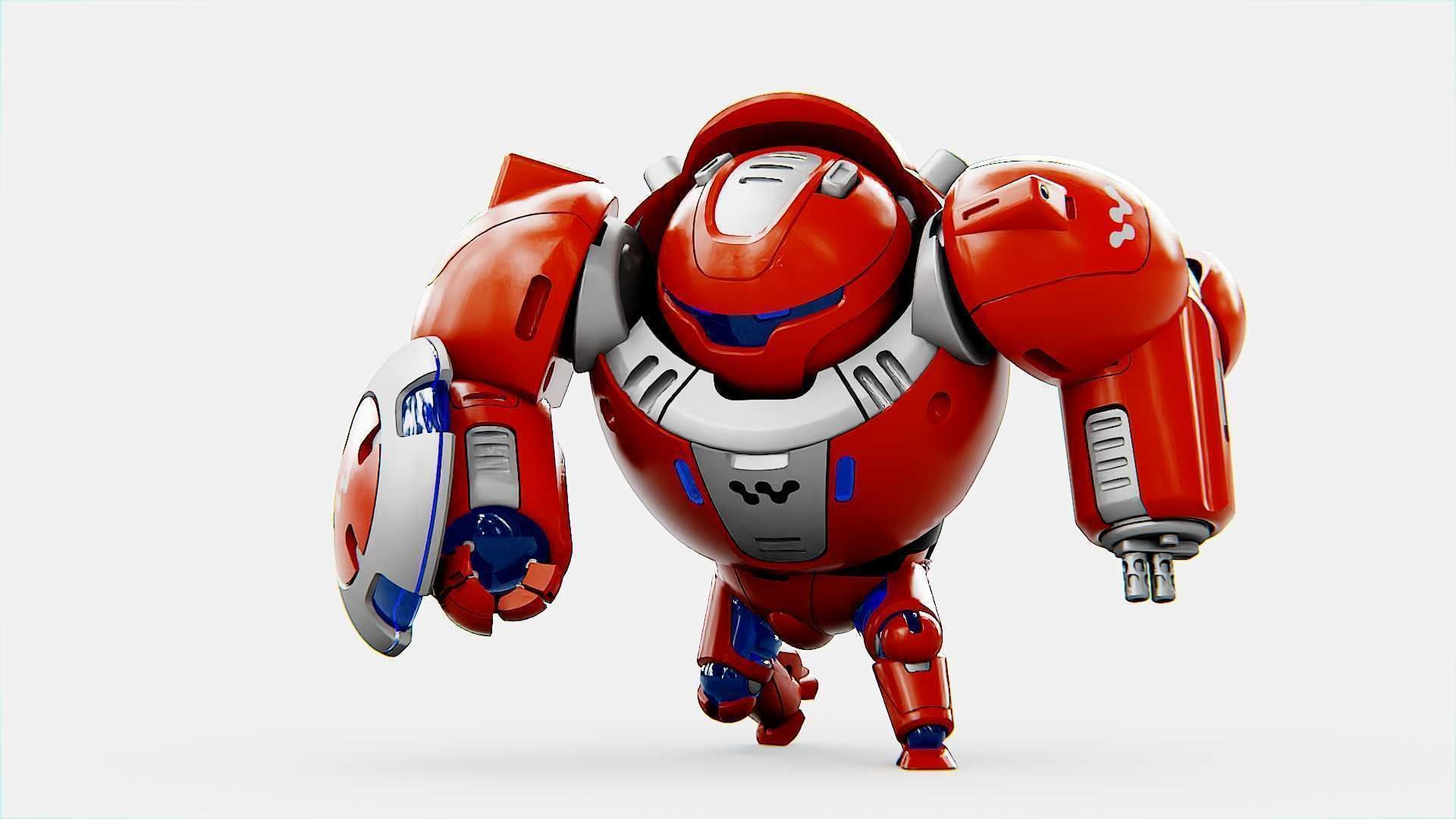 BATTLE DROID OMNIOUS  Rigged for Unreal Engine - Unity - MIXAMO  3D model_25