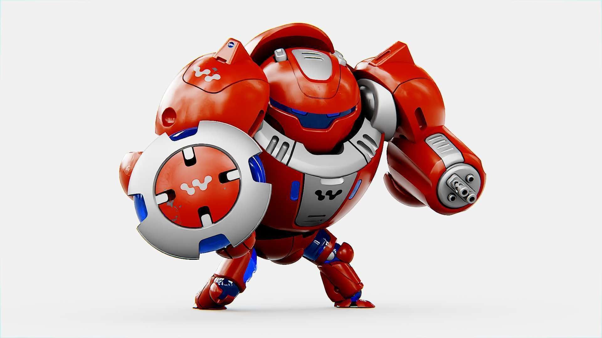 BATTLE DROID OMNIOUS  Rigged for Unreal Engine - Unity - MIXAMO  3D model_14