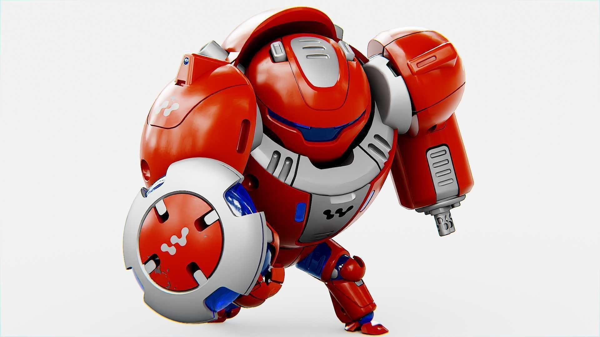 BATTLE DROID OMNIOUS  Rigged for Unreal Engine - Unity - MIXAMO  3D model_29