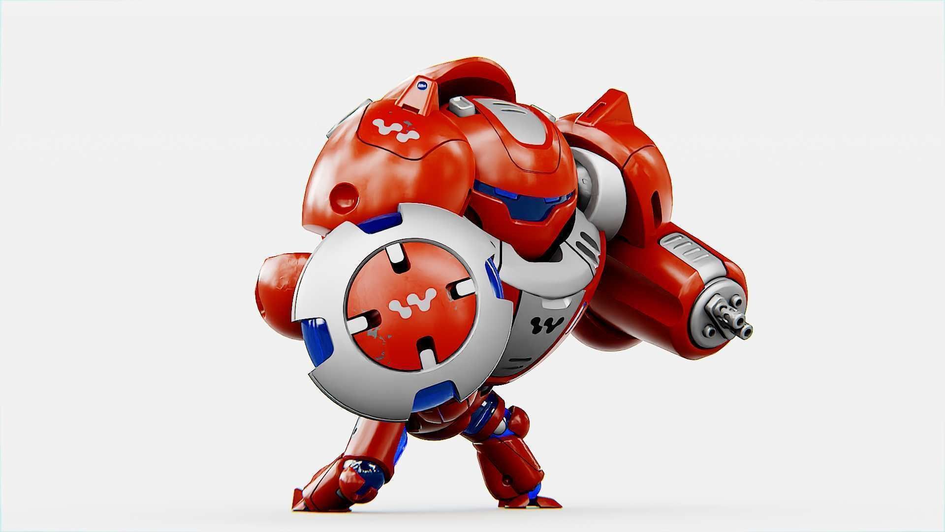 BATTLE DROID OMNIOUS  Rigged for Unreal Engine - Unity - MIXAMO  3D model_13