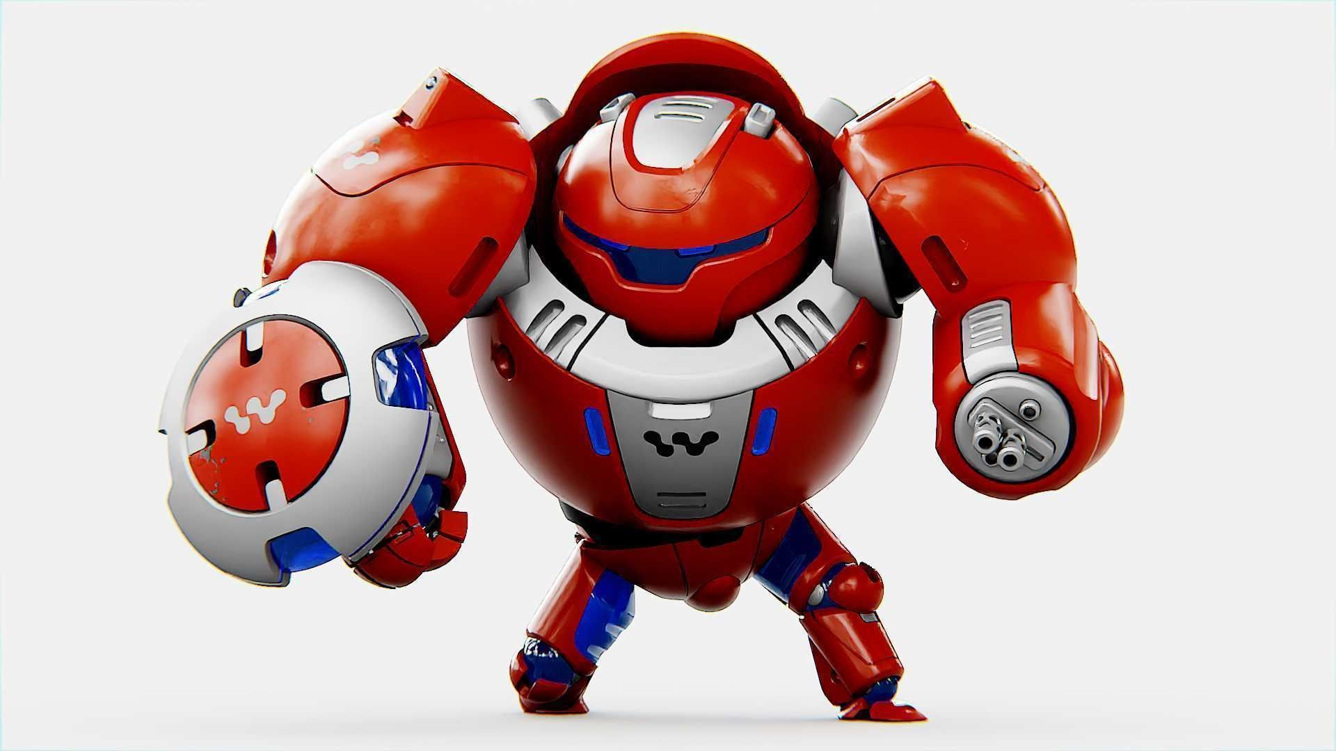 BATTLE DROID OMNIOUS  Rigged for Unreal Engine - Unity - MIXAMO  3D model_3