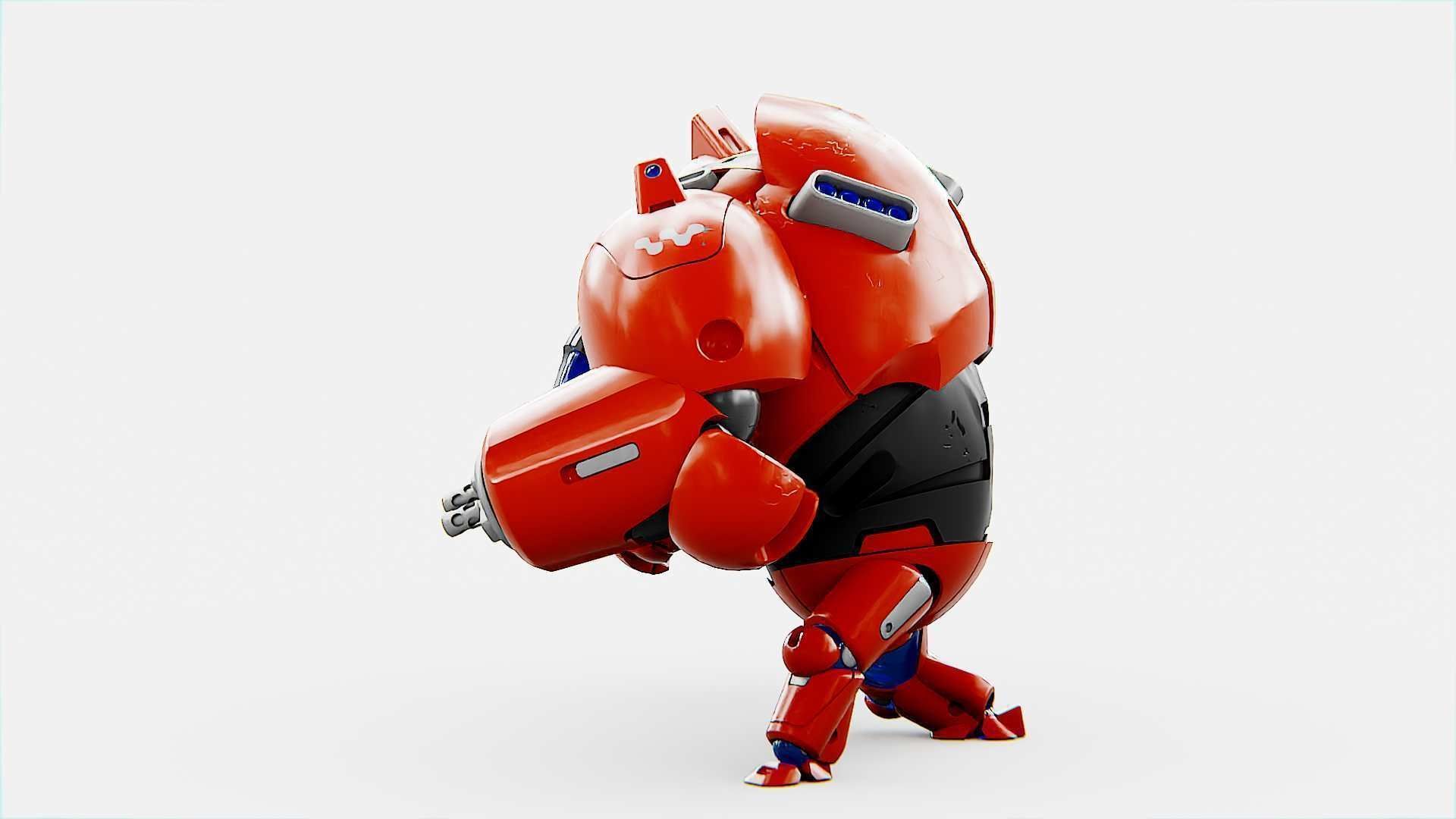 BATTLE DROID OMNIOUS  Rigged for Unreal Engine - Unity - MIXAMO  3D model_7