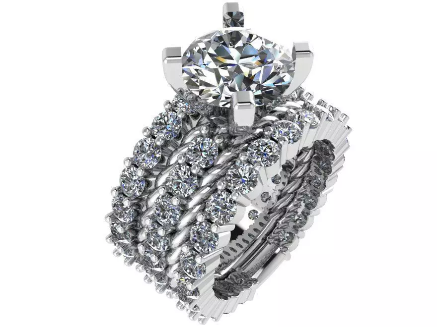 Peg Setting Transformer Ring 0542 3D print model