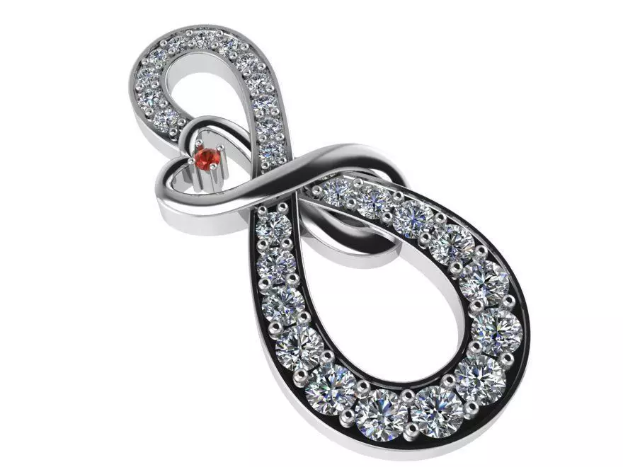 Forever Pendant 0557 3D print model