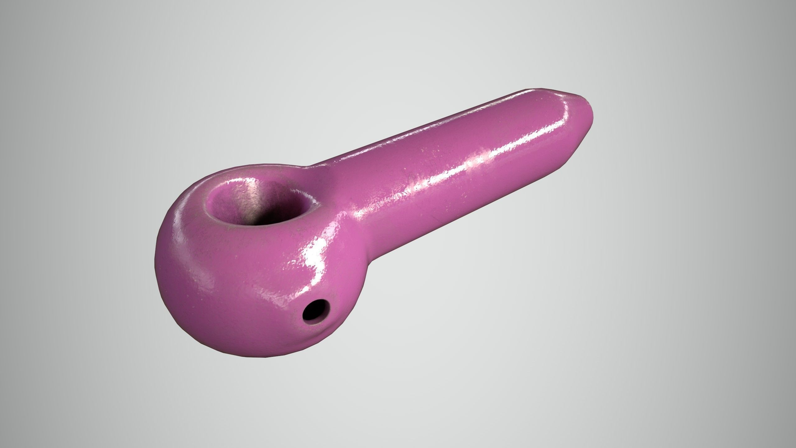 Glass Pipe Low-poly 3D model_13