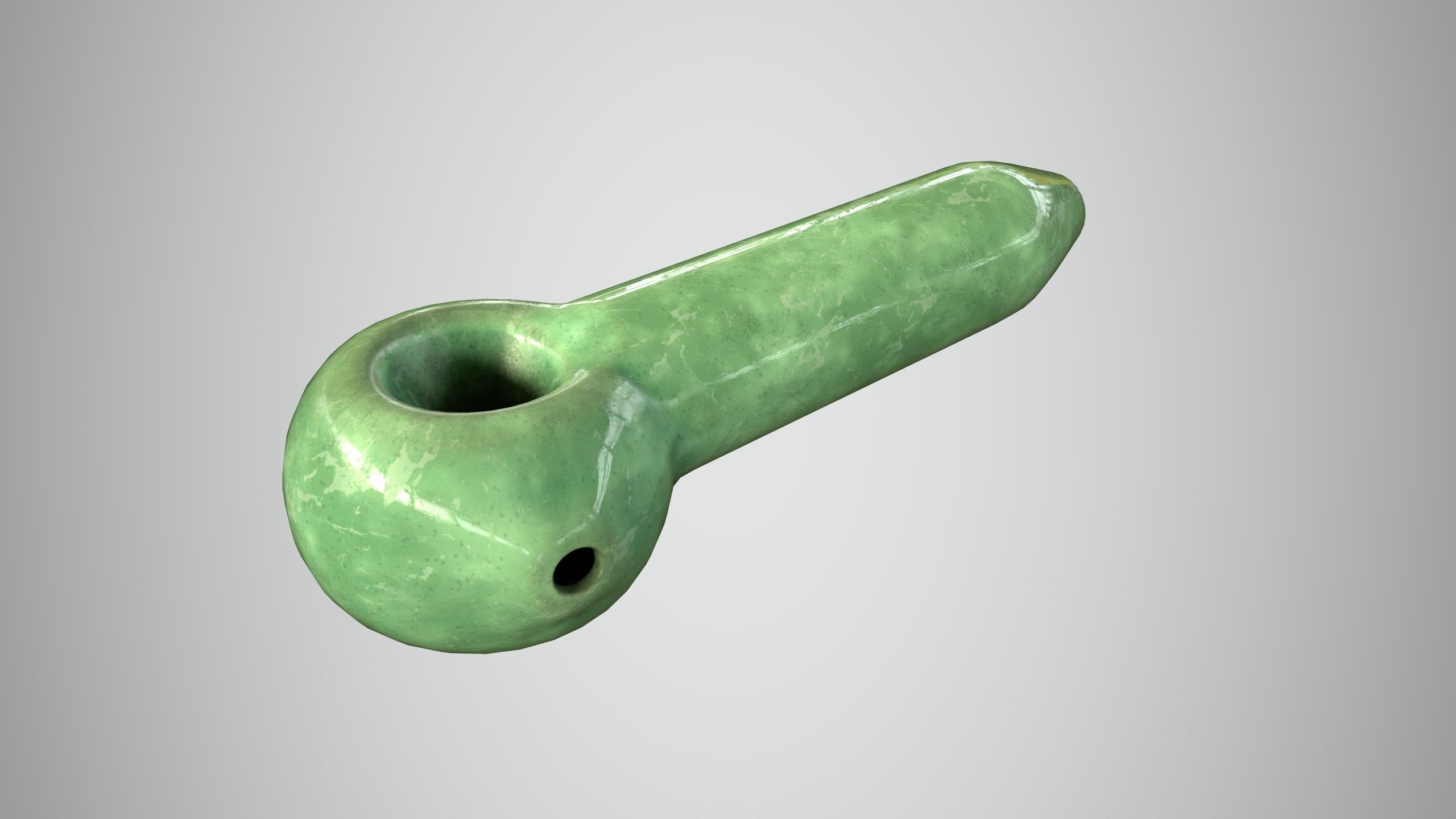 Glass Pipe Low-poly 3D model_19