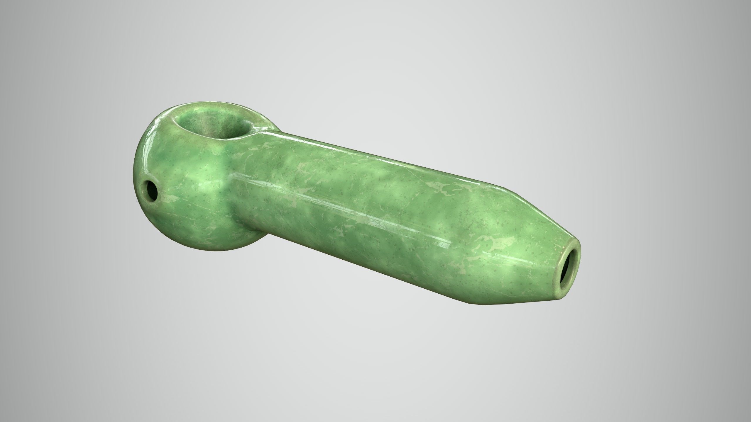 Glass Pipe Low-poly 3D model_20