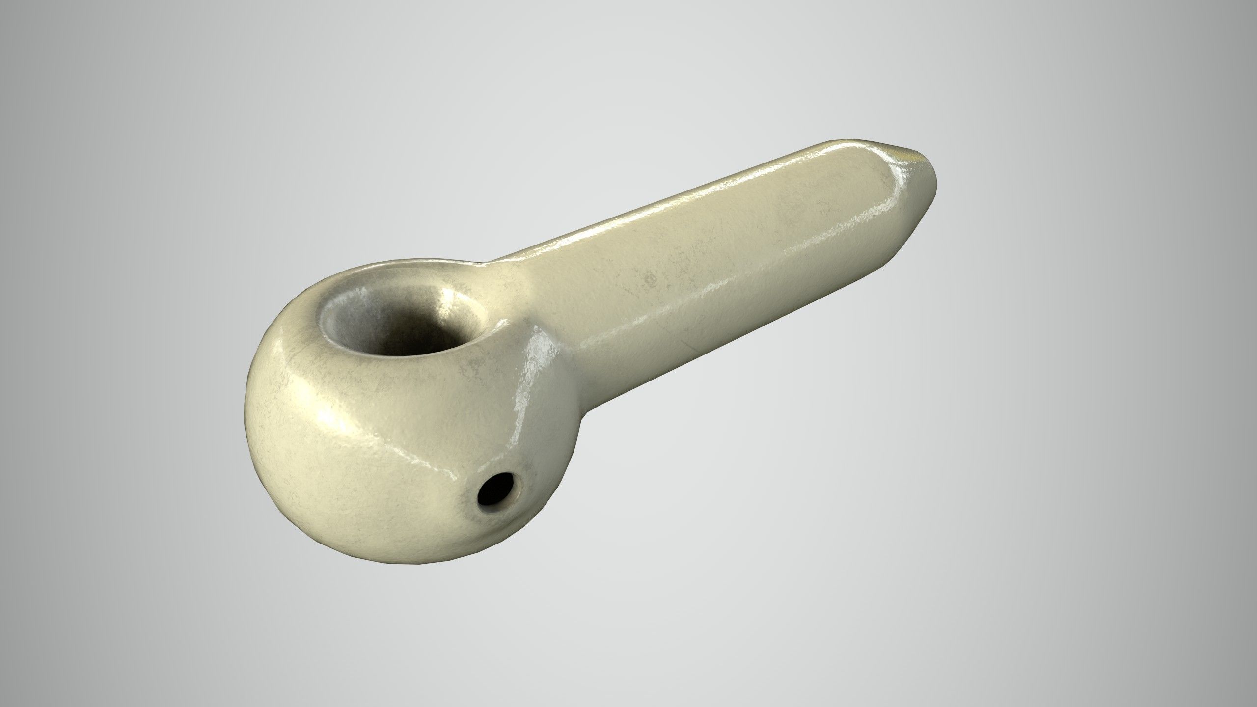 Glass Pipe Low-poly 3D model_10