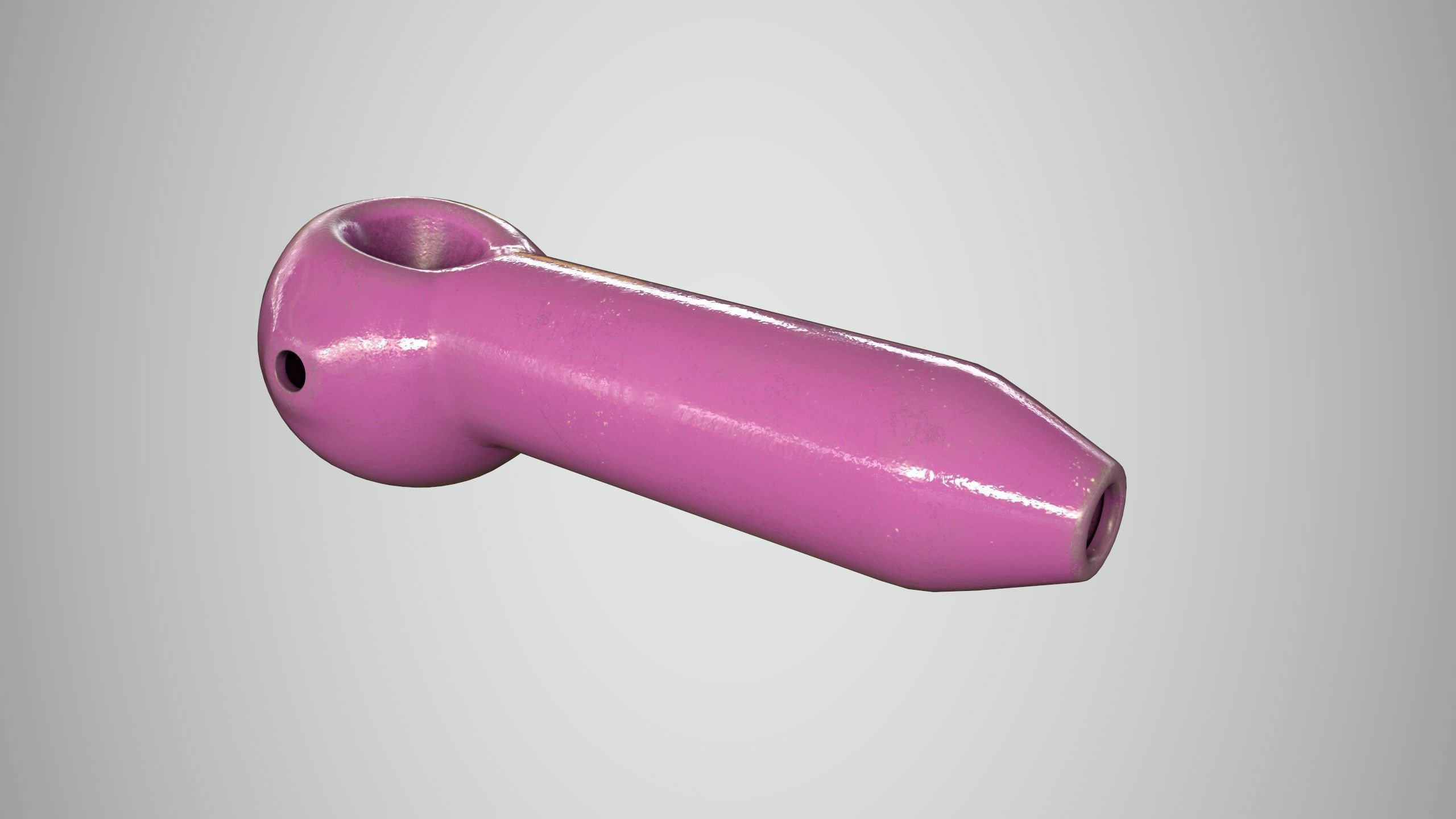Glass Pipe Low-poly 3D model_14