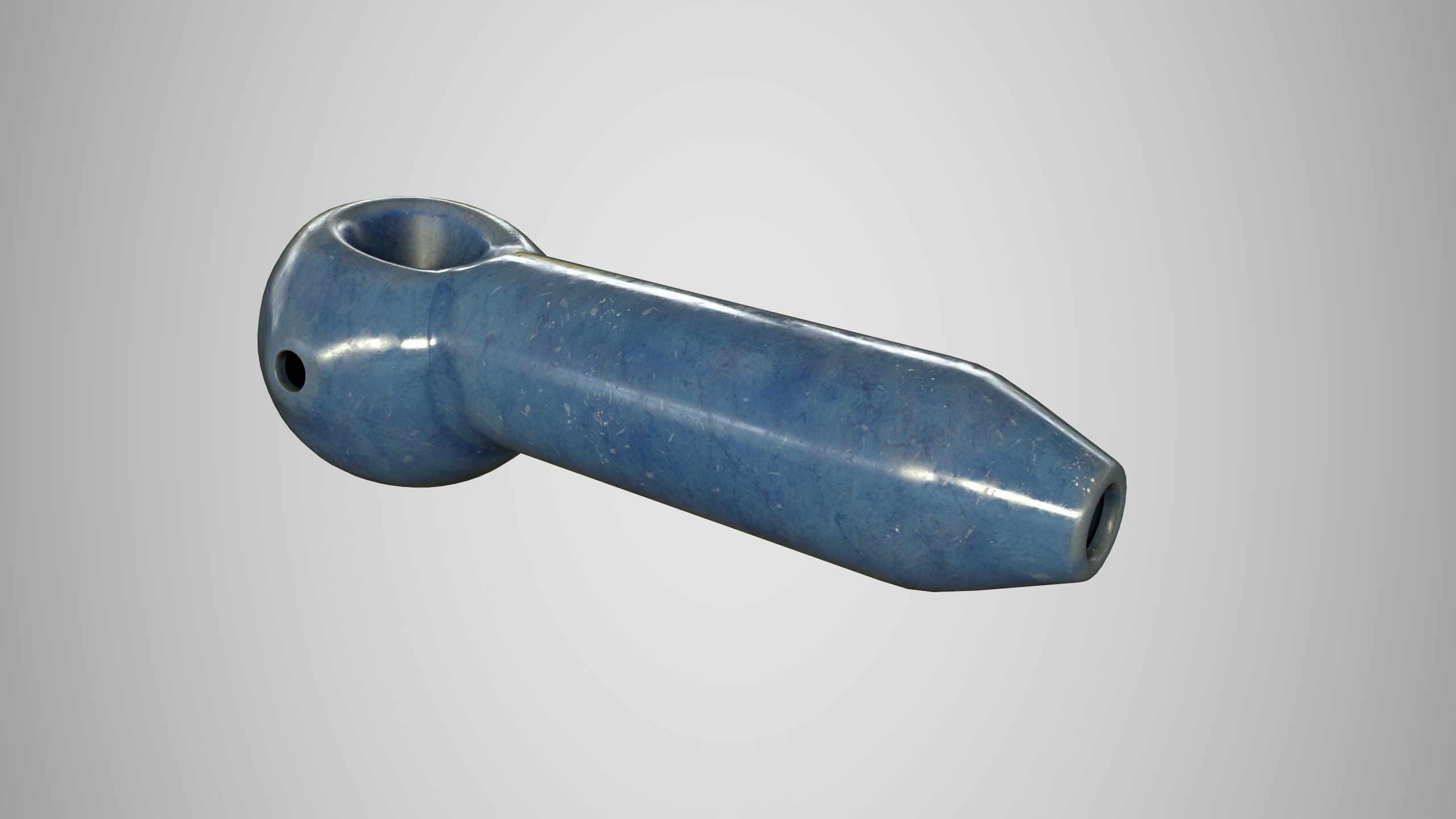 Glass Pipe Low-poly 3D model_17