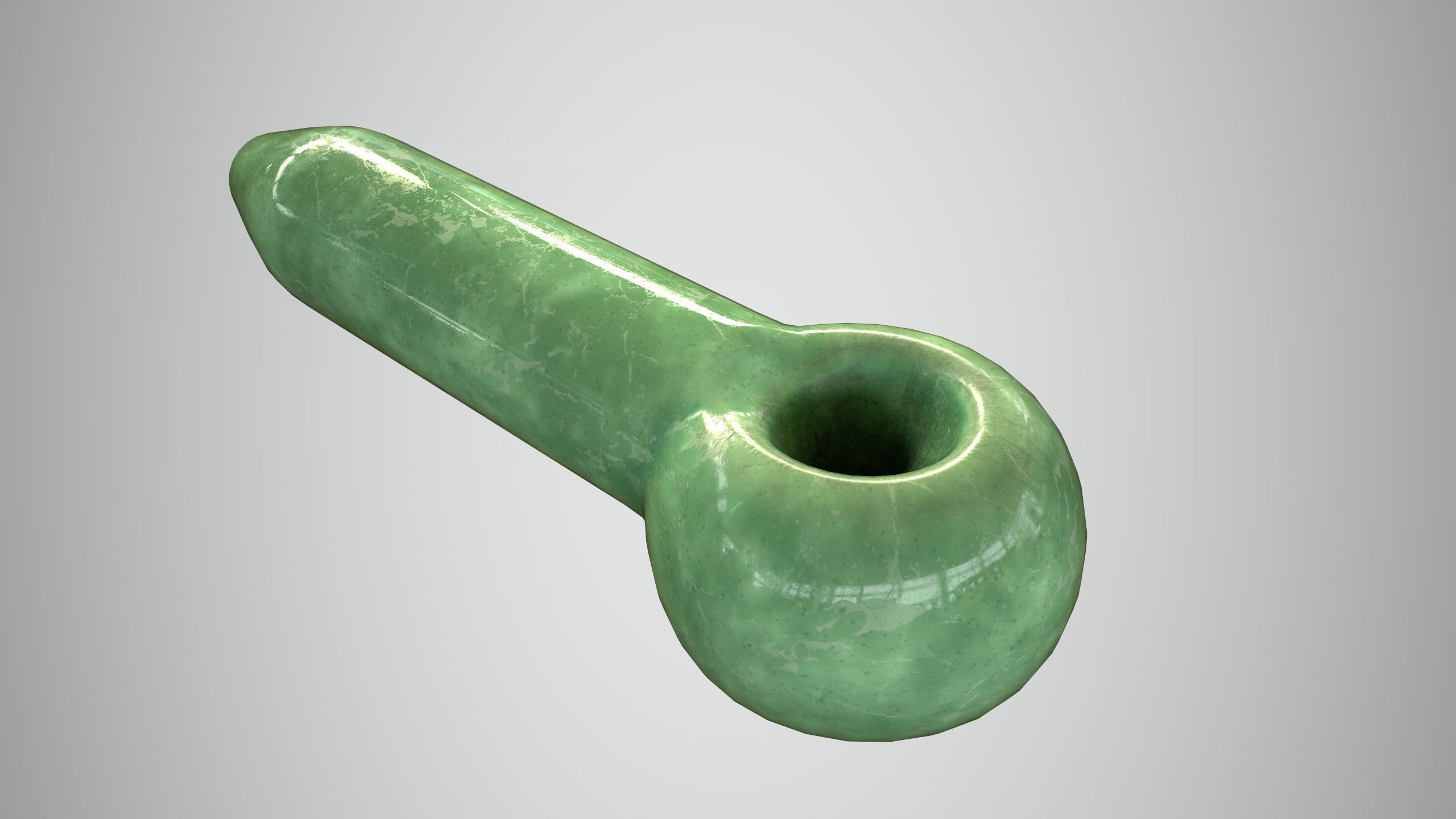 Glass Pipe Low-poly 3D model_21