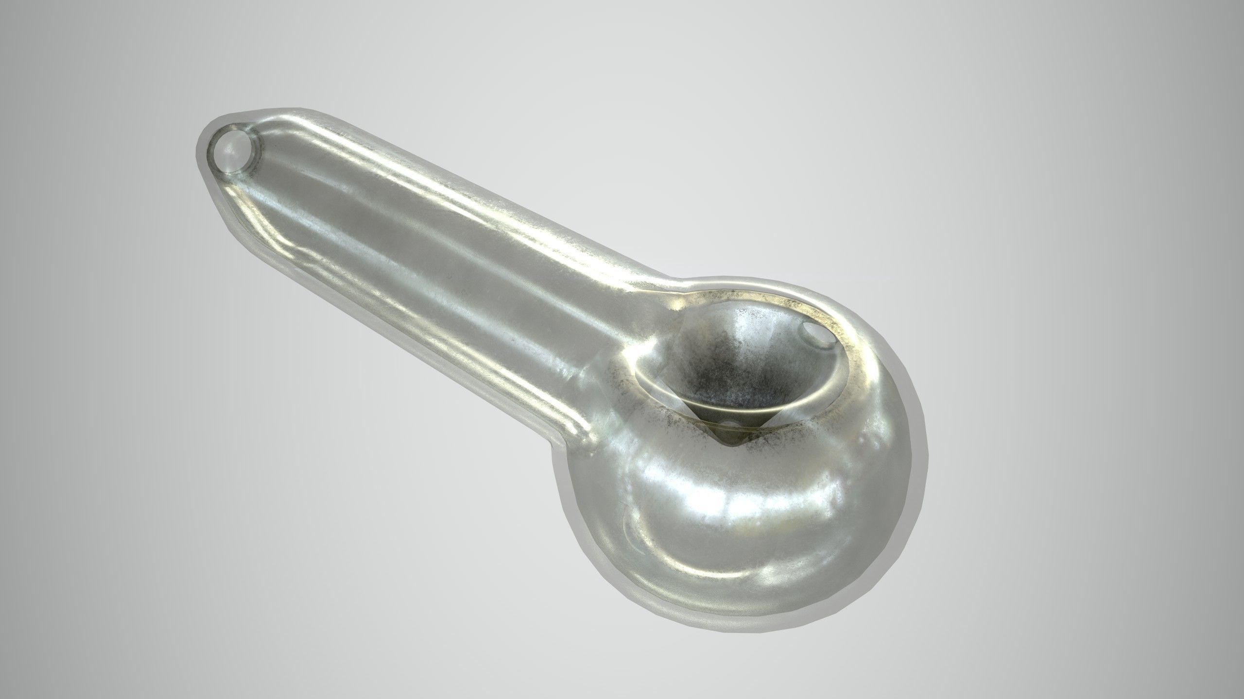 Glass Pipe Low-poly 3D model_6