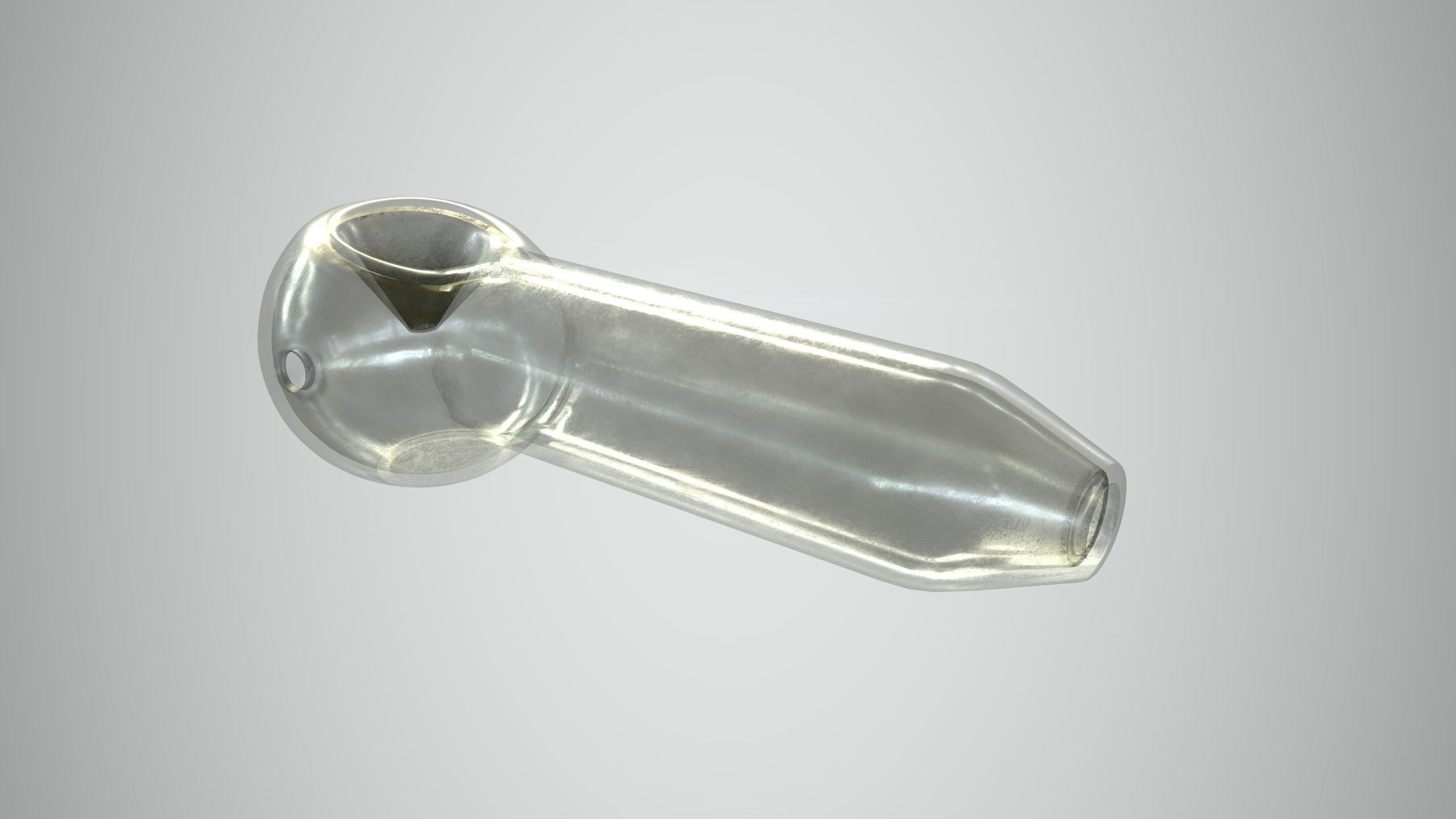 Glass Pipe Low-poly 3D model_5