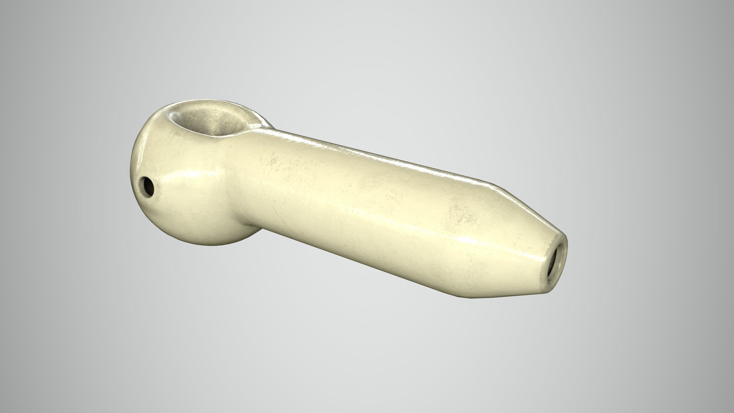 Glass Pipe Low-poly 3D model_11