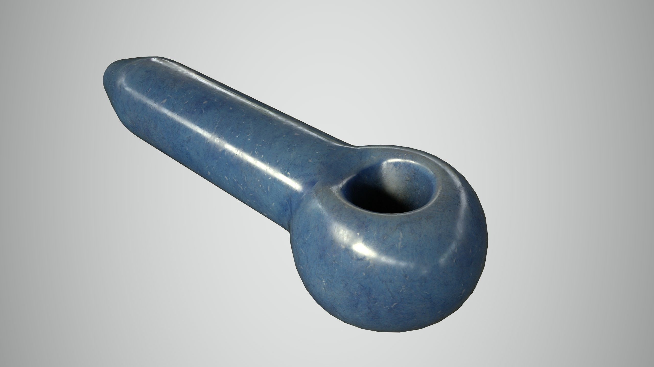 Glass Pipe Low-poly 3D model_18
