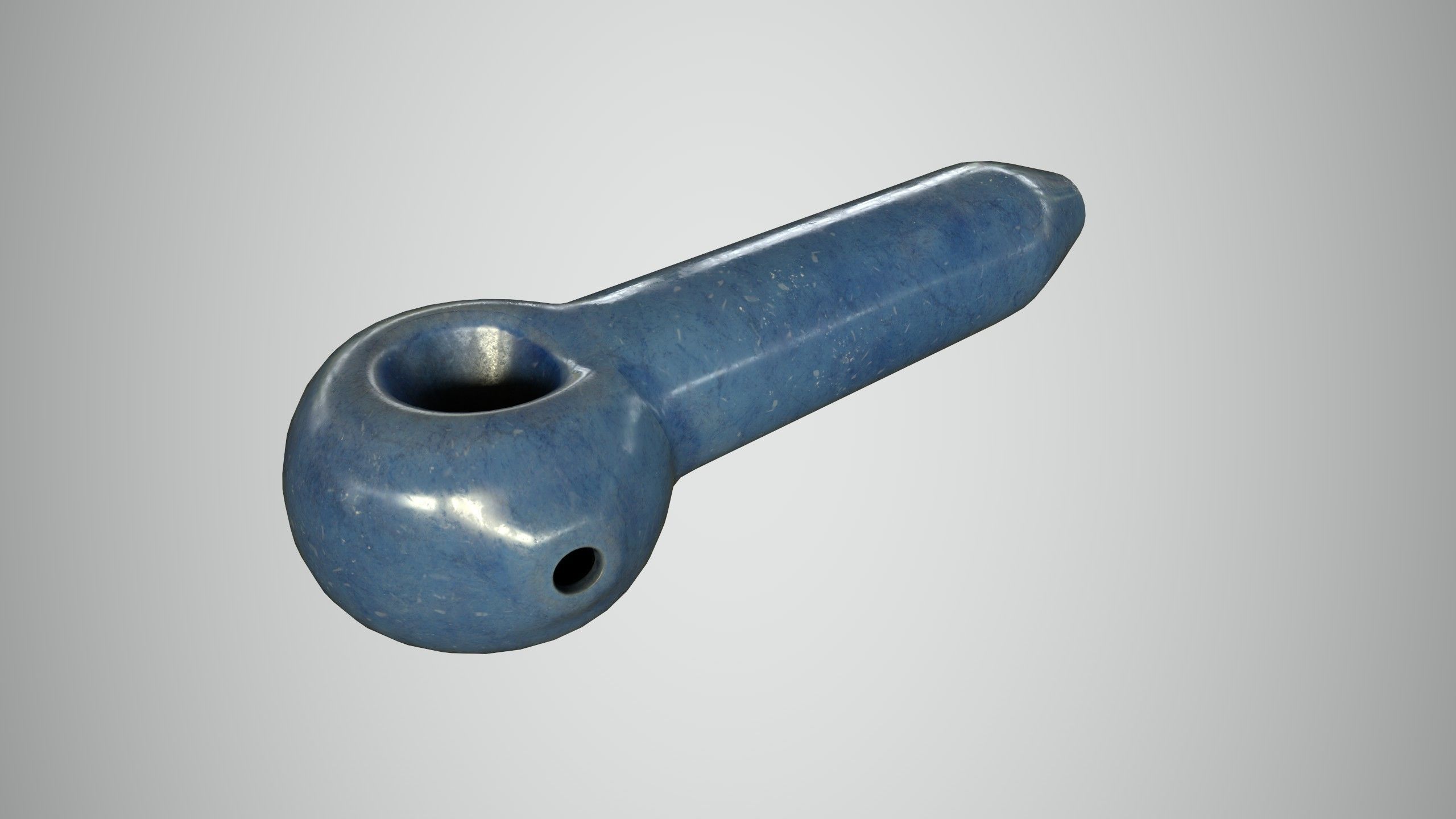 Glass Pipe Low-poly 3D model_16