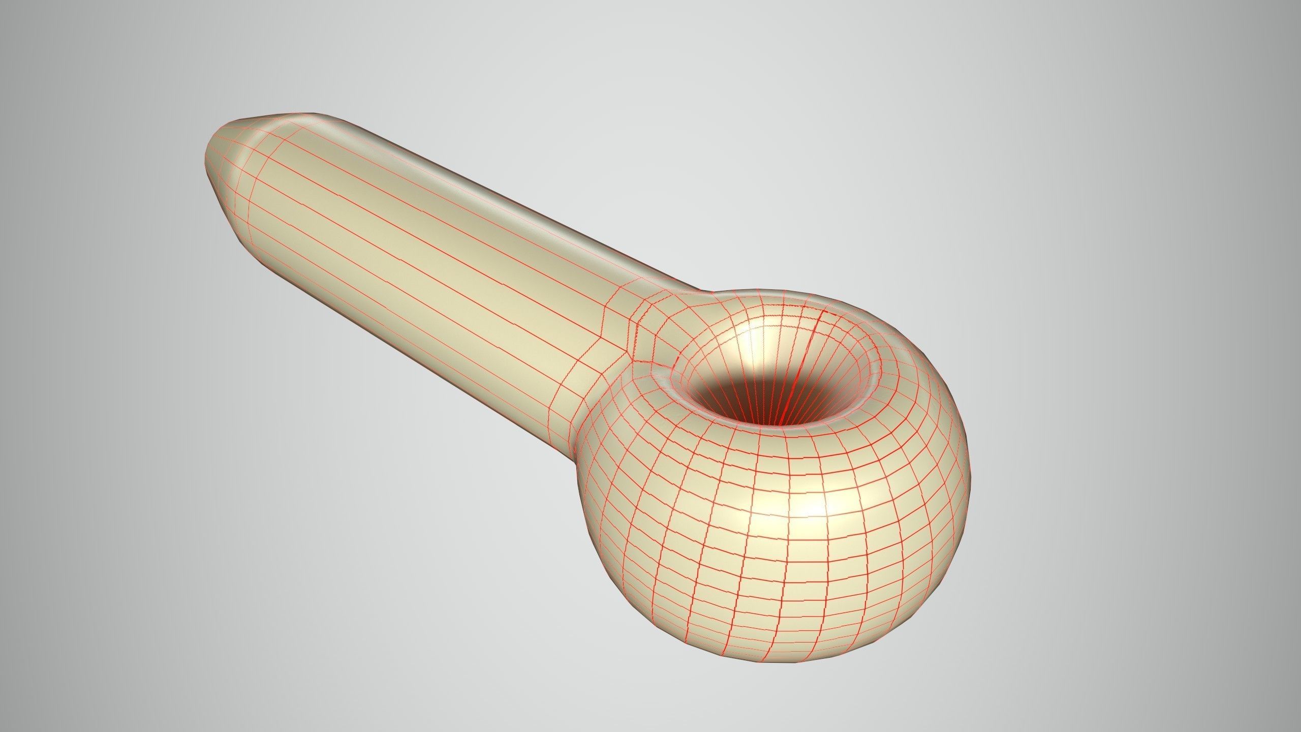 Glass Pipe Low-poly 3D model_23