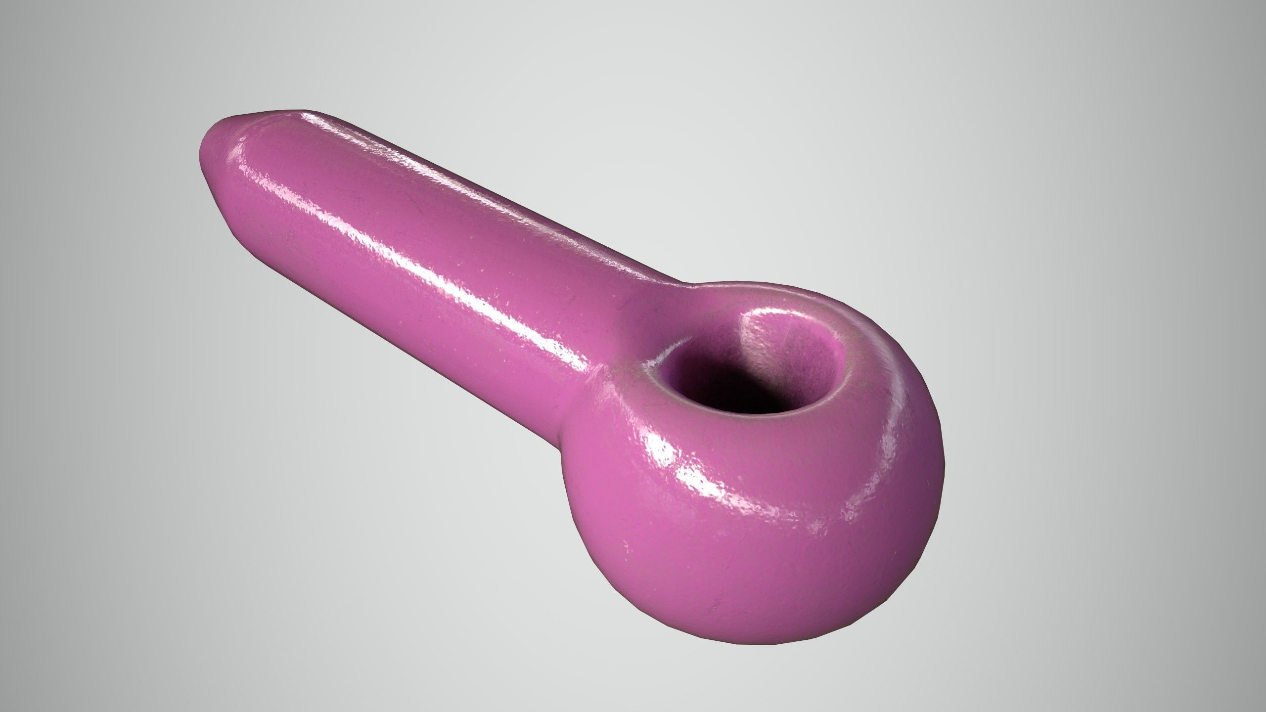 Glass Pipe Low-poly 3D model_15