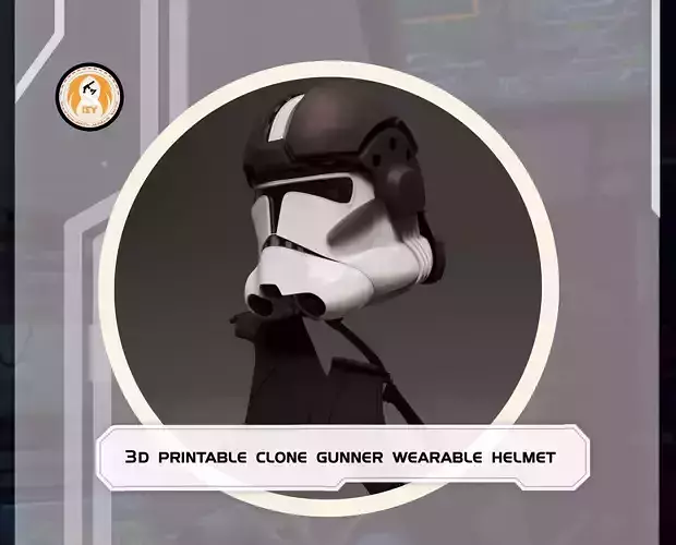 Star Wars 3D Print Wearable CL-Gunner Helmet Cosplay Costume 3D print model
