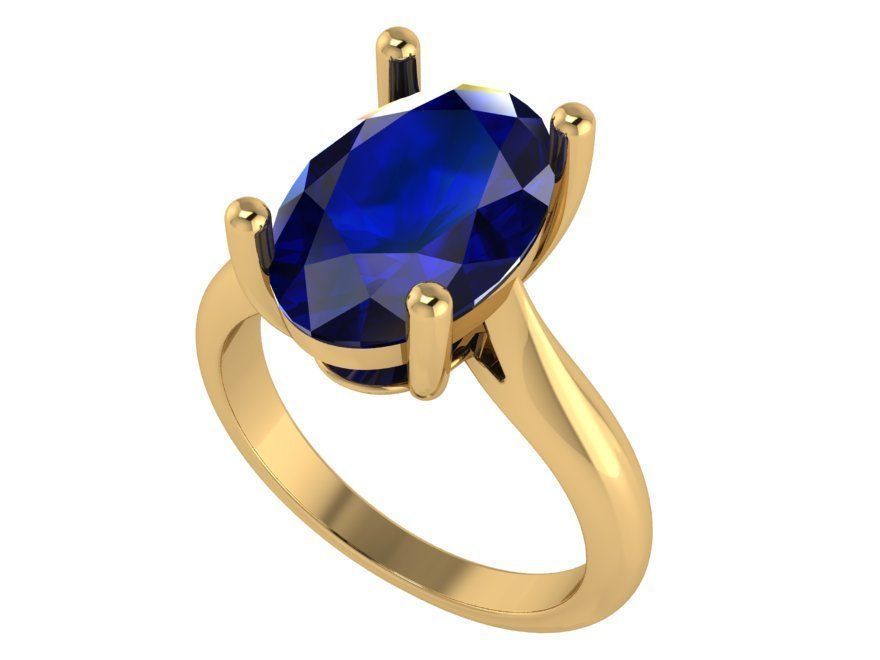 Oval Basket Setting Ring 0566 3D print model_1