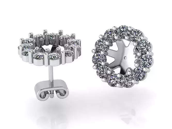 Circle Diamond Earring 0567
