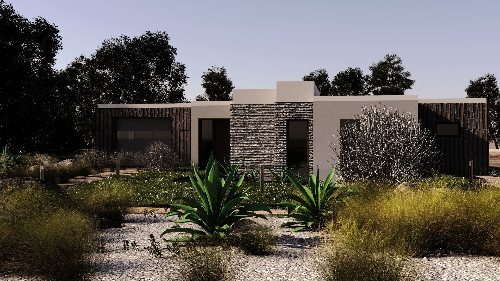 Forest House - villa 3D model 3D model_2