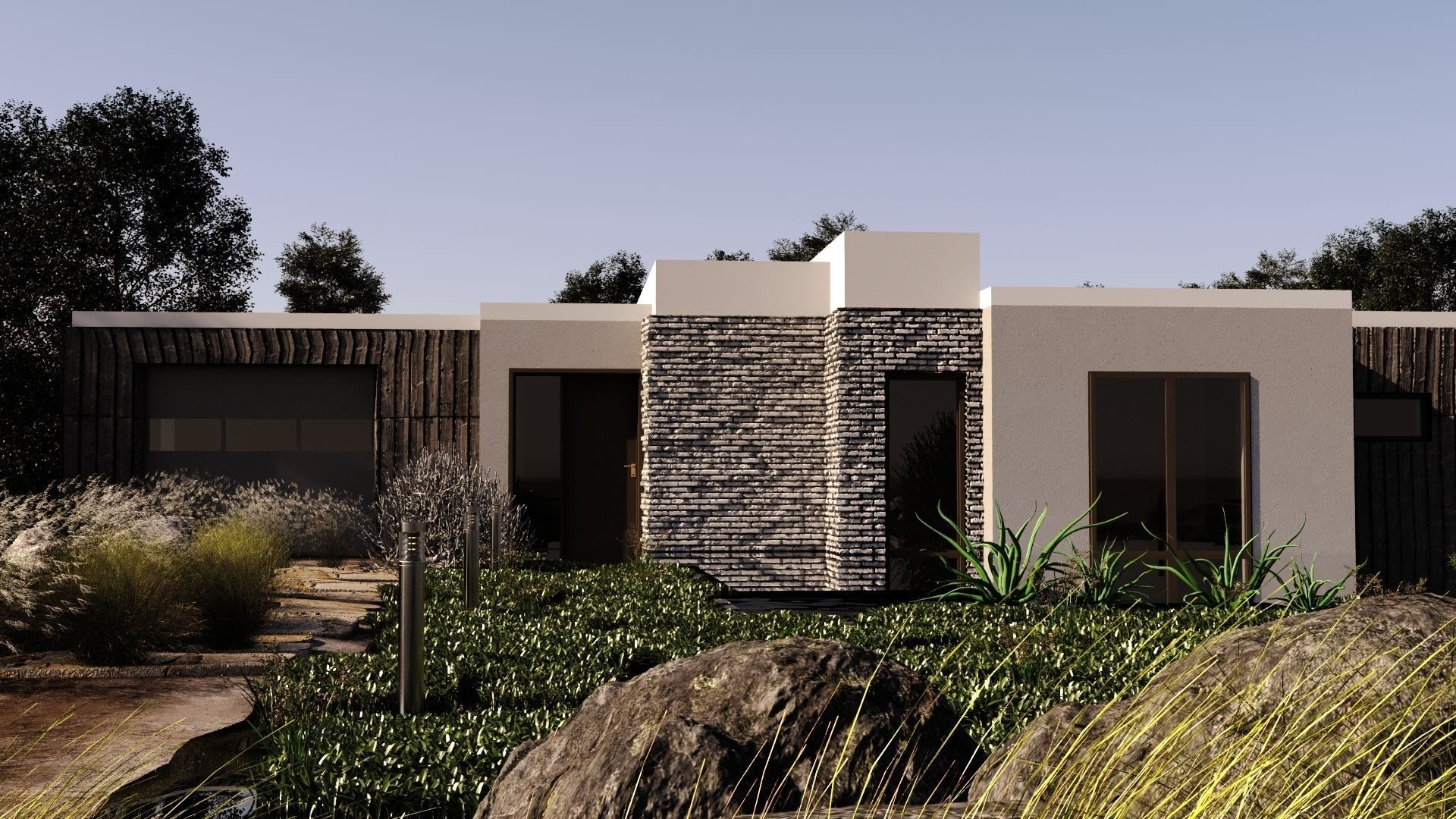 Forest House - villa 3D model 3D model_4