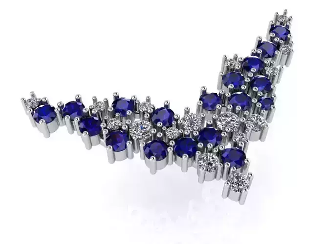 Sapphire Necklace 0574