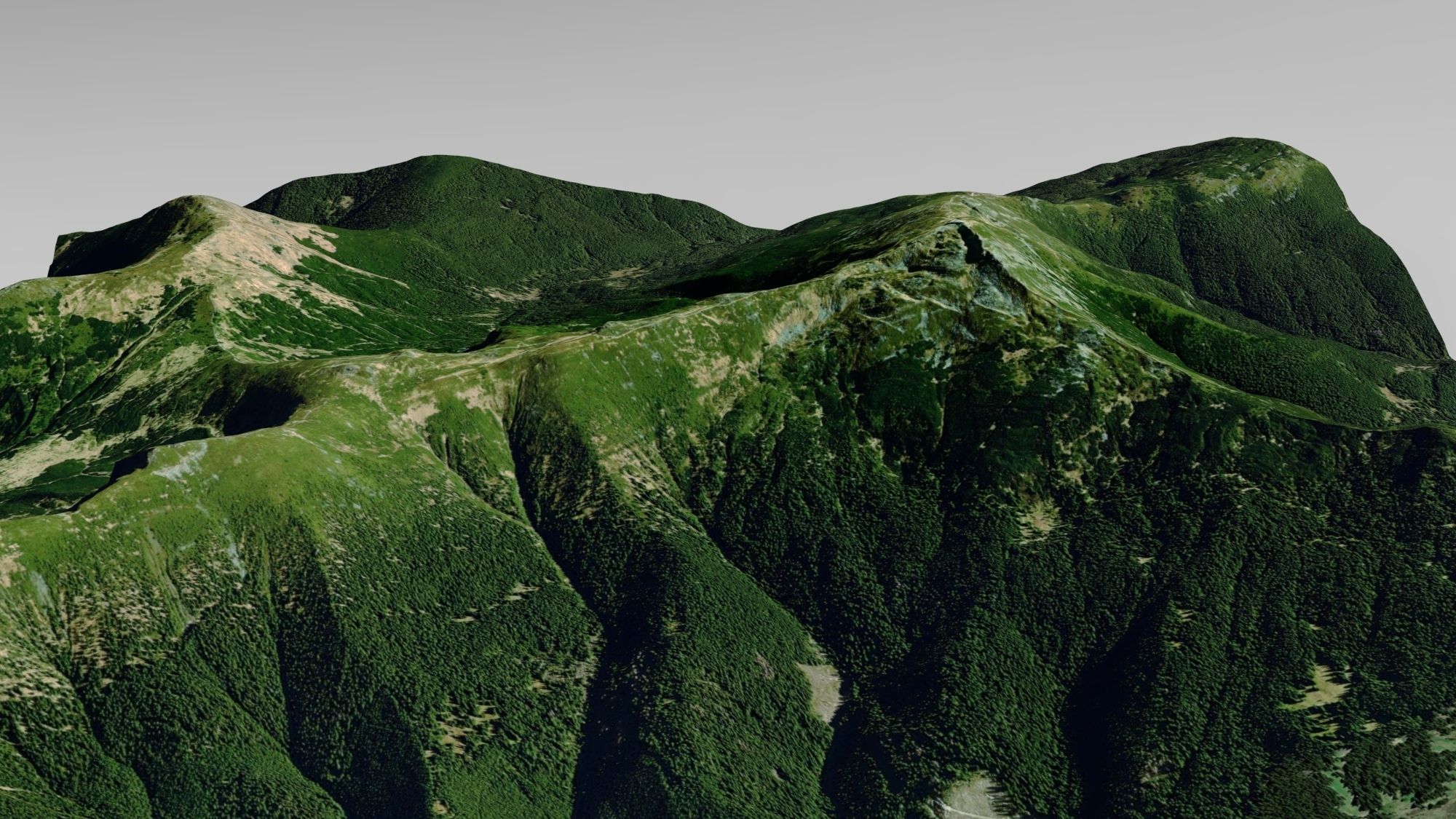 Mountain landscape Pop Ivan Ukraine 3D model_3