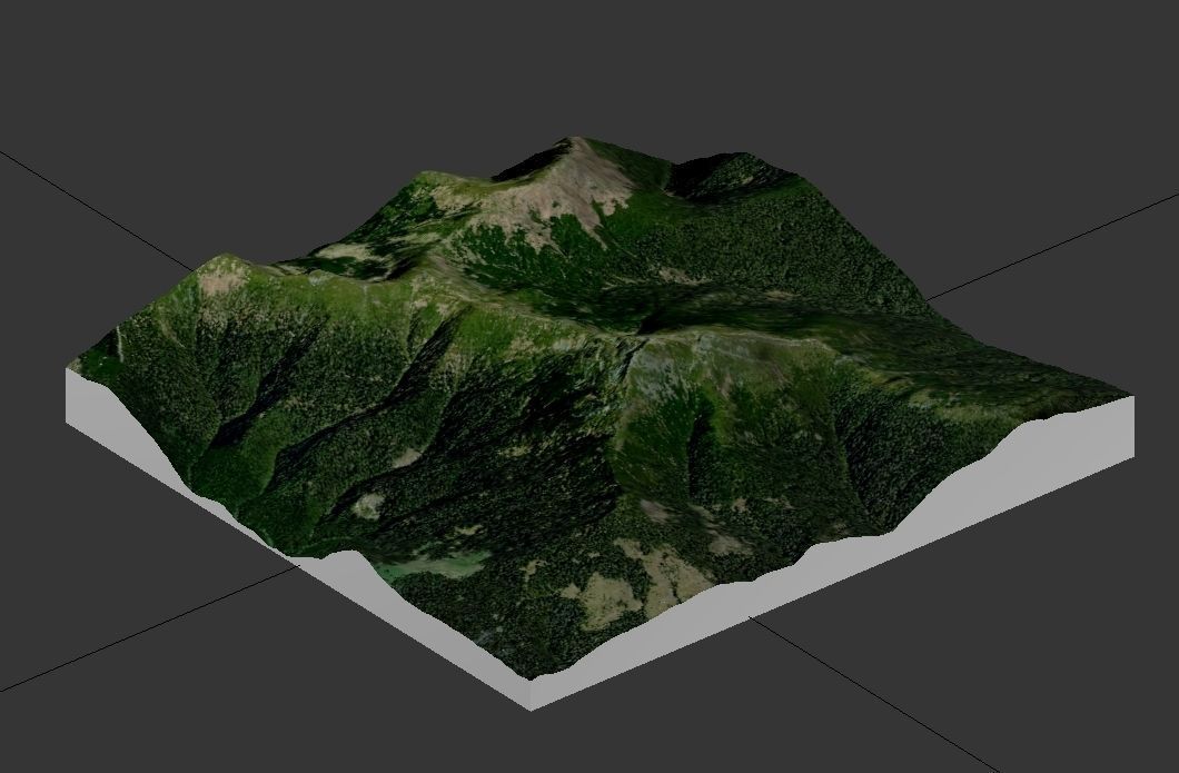 Mountain landscape Pop Ivan Ukraine 3D model_14