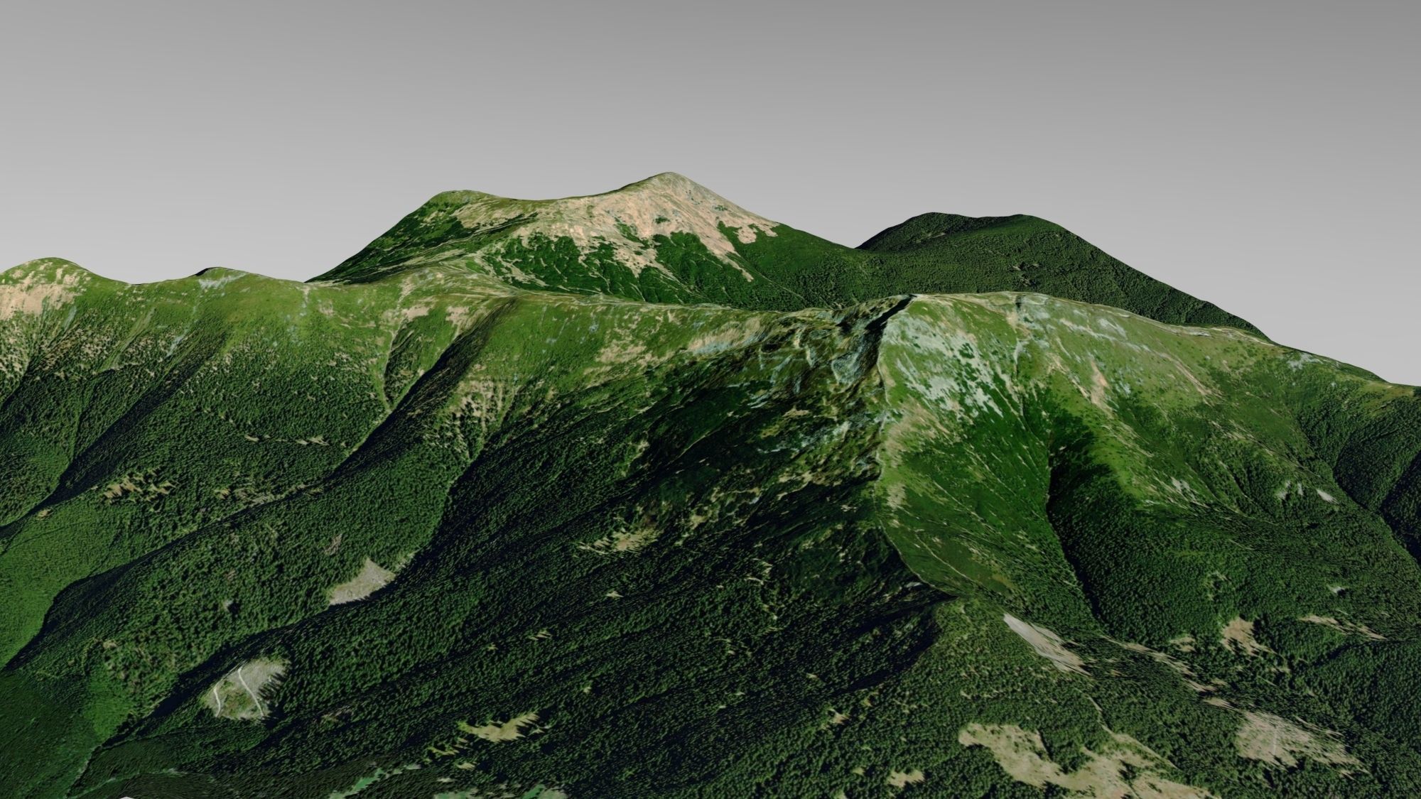 Mountain landscape Pop Ivan Ukraine 3D model_4