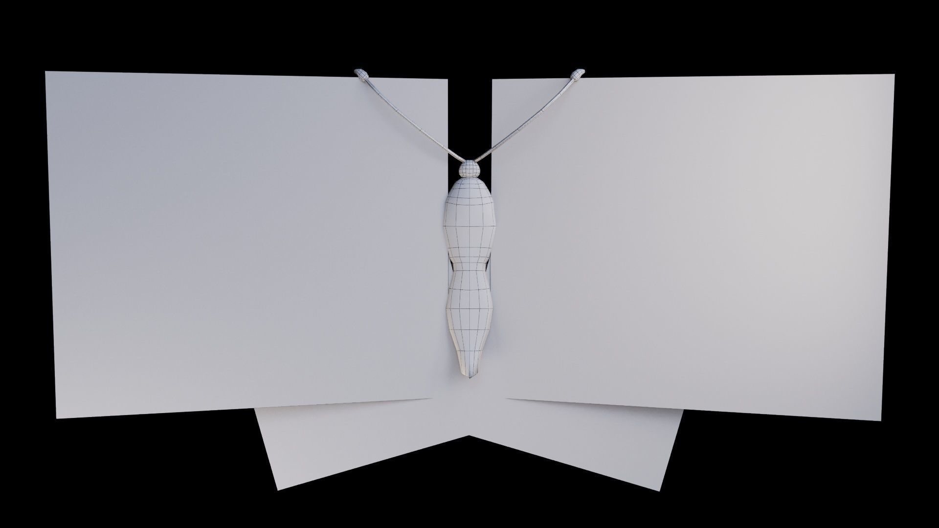 Fantasy Butterfly 01 Low-poly 3D model_8